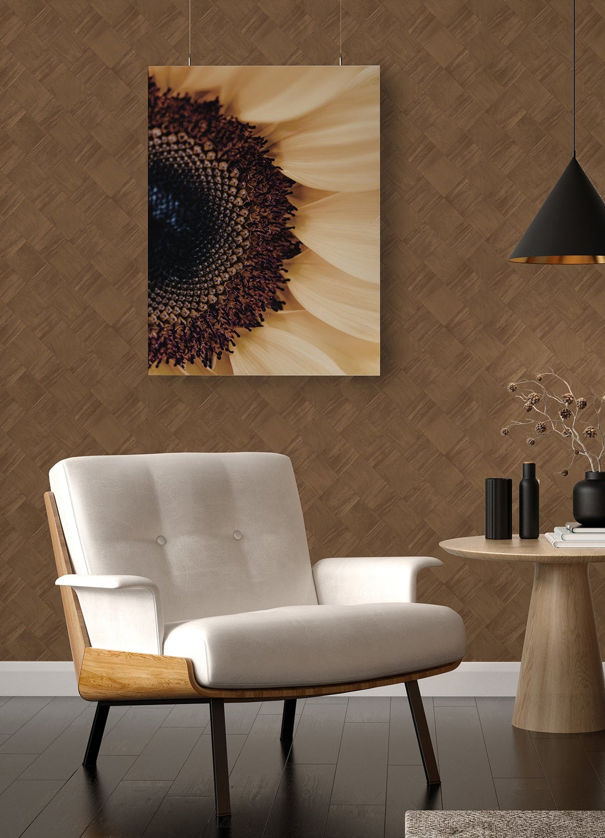 A-Street Prints 2988-70806 Thriller Chestnut Wood Tile Wallpaper