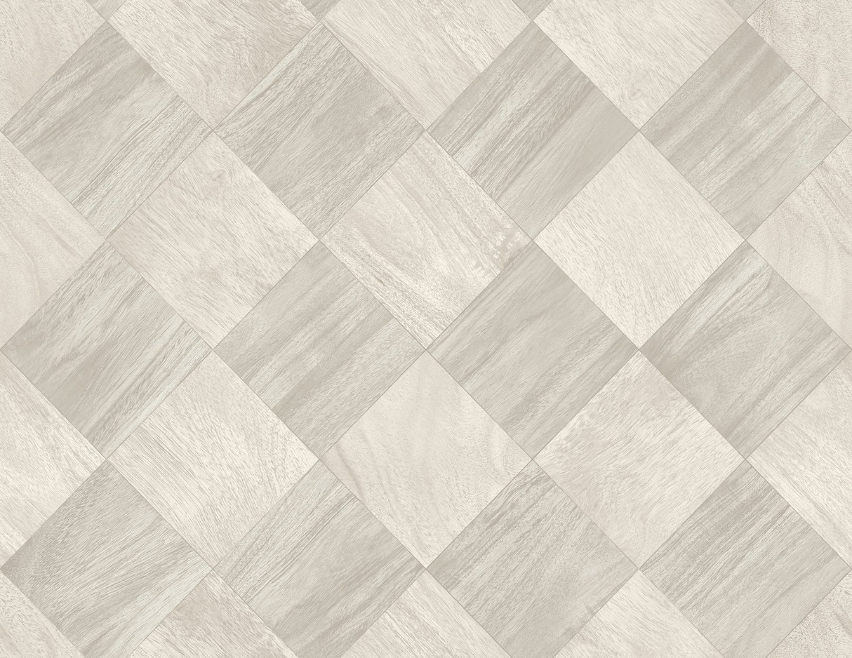 A-Street Prints 2988-70808 Thriller Light Grey Wood Tile Wallpaper