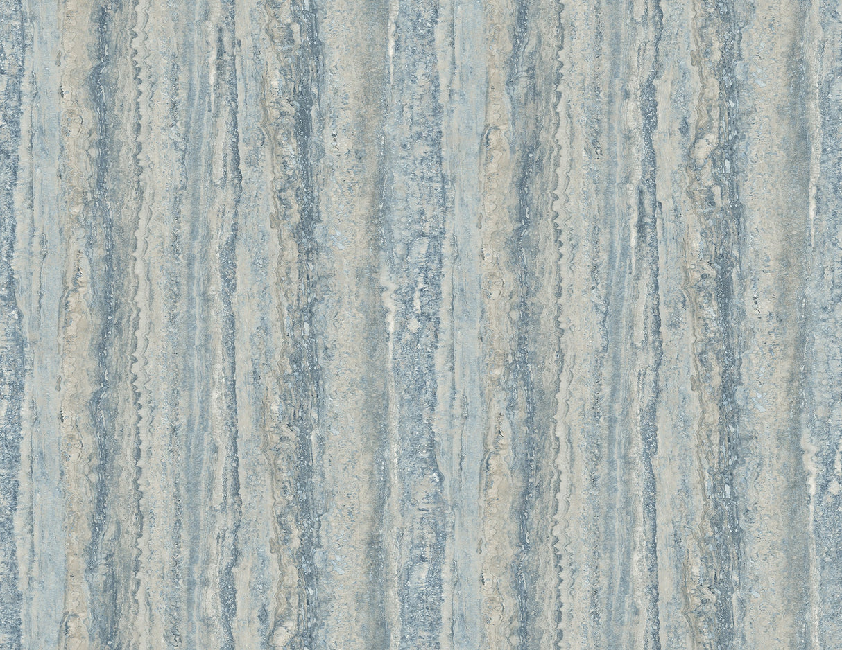 A-Street Prints 2988-71102 Hilton Blue Marbled Paper Wallpaper