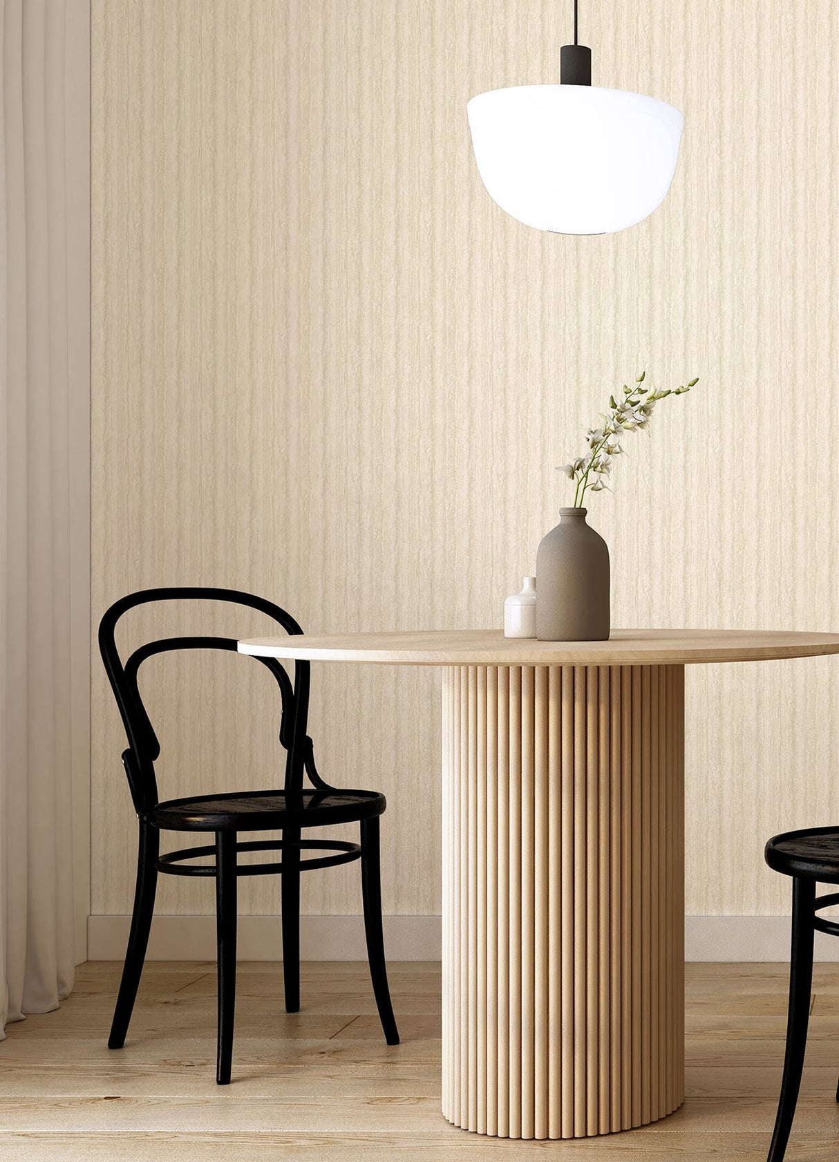 A-Street Prints 2988-71103 Hilton Cream Marbled Paper Wallpaper