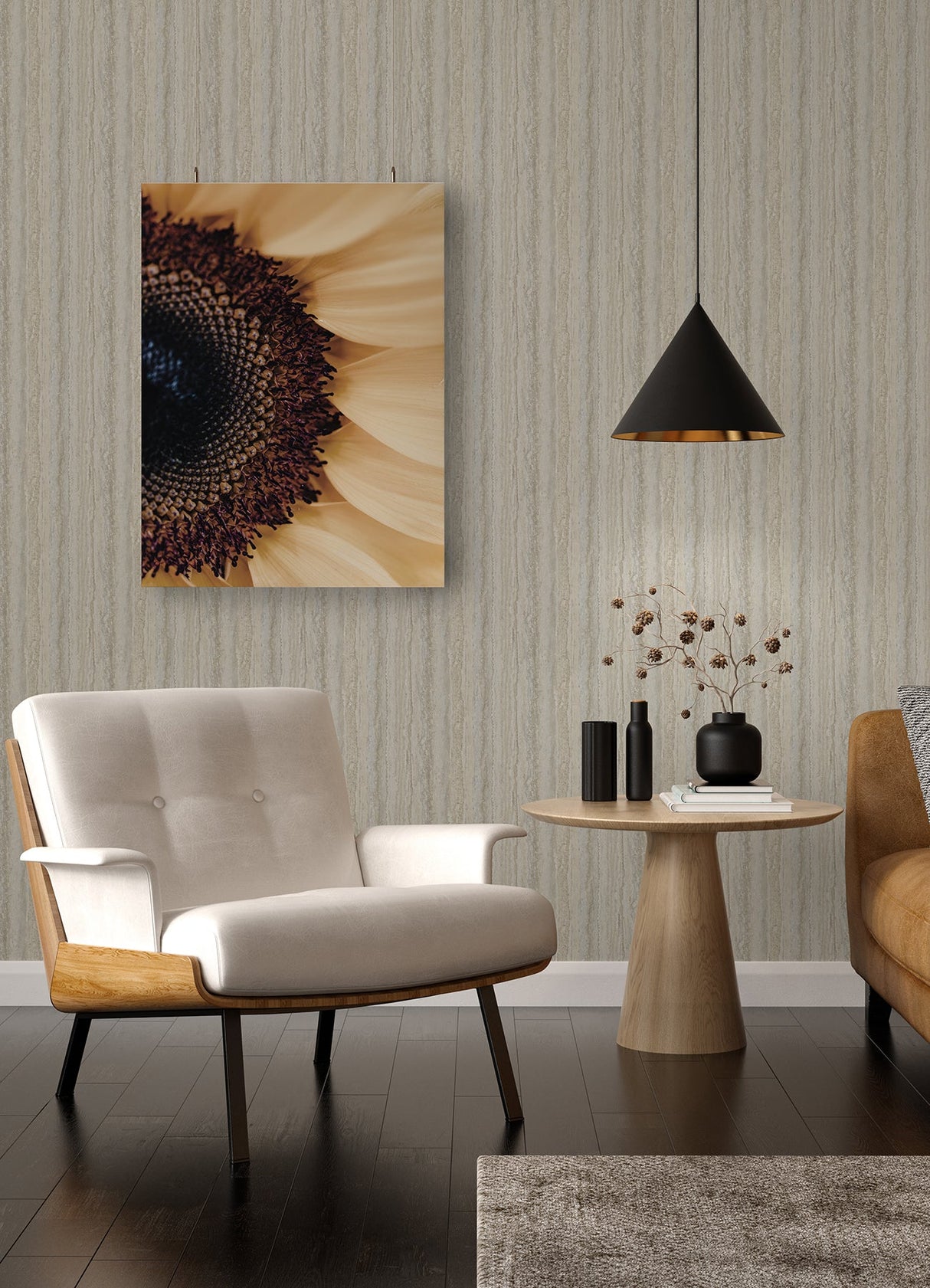 A-Street Prints 2988-71113 Hilton Taupe Marbled Paper Wallpaper