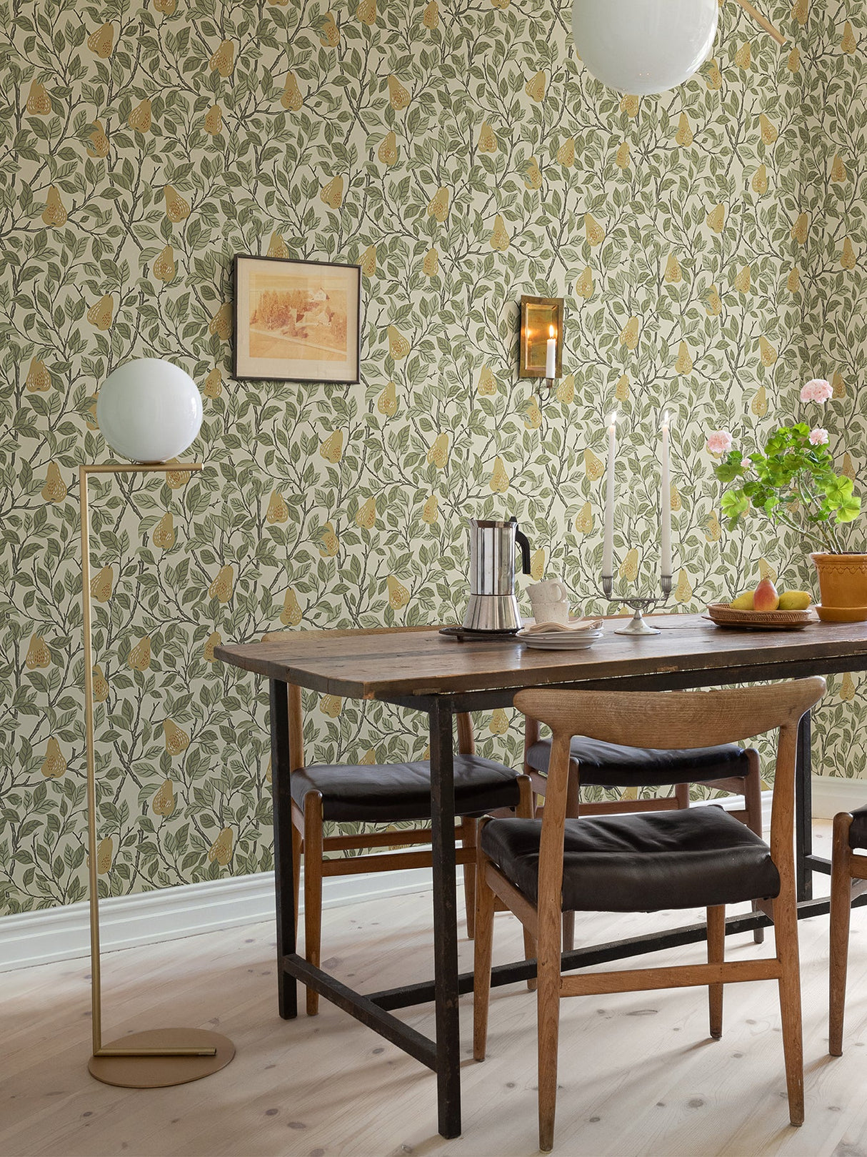 A-Street Prints 2999-13102 Pirum Yellow Pear Wallpaper