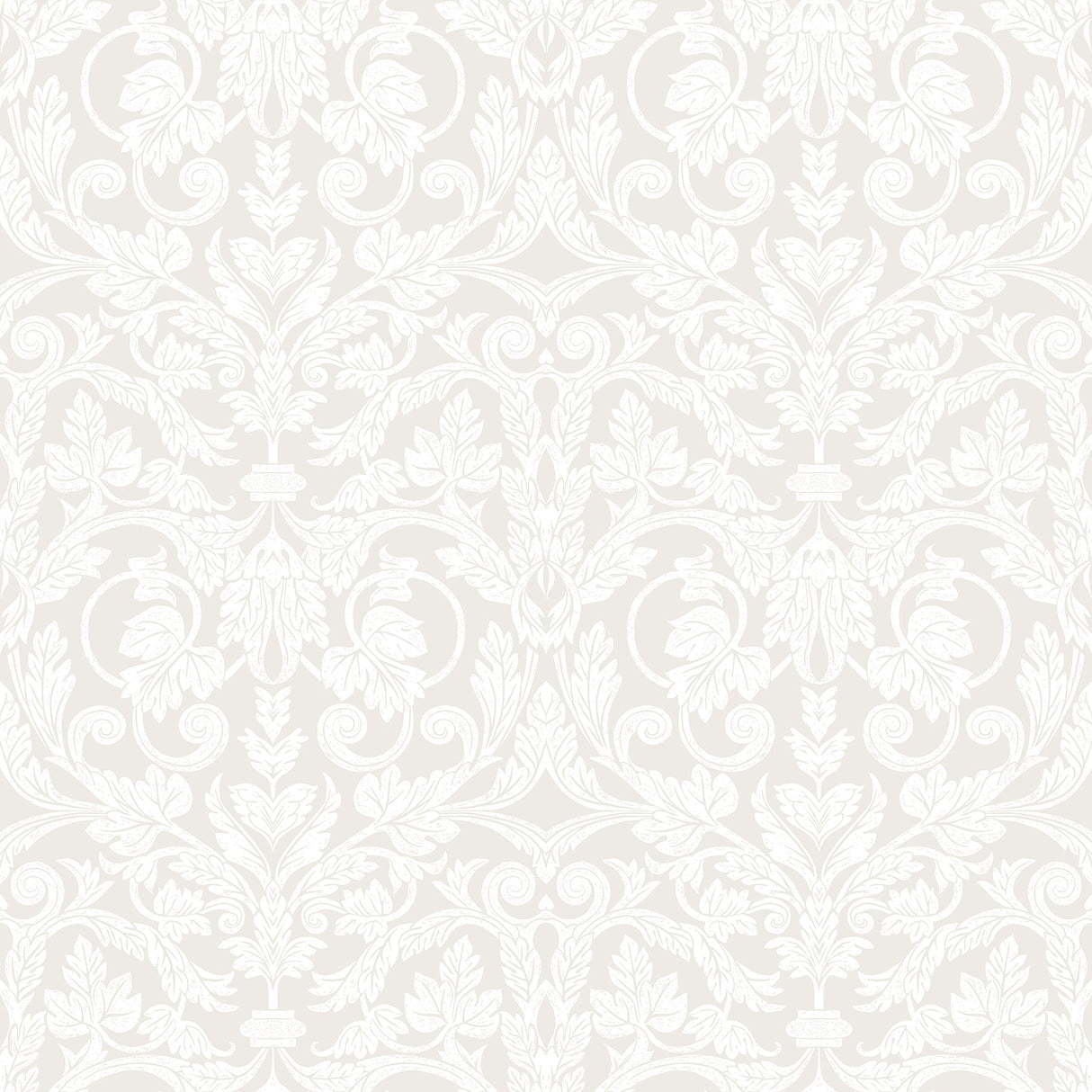 A-Street Prints 2999-14005 Rosali Cream Scroll Damask Wallpaper