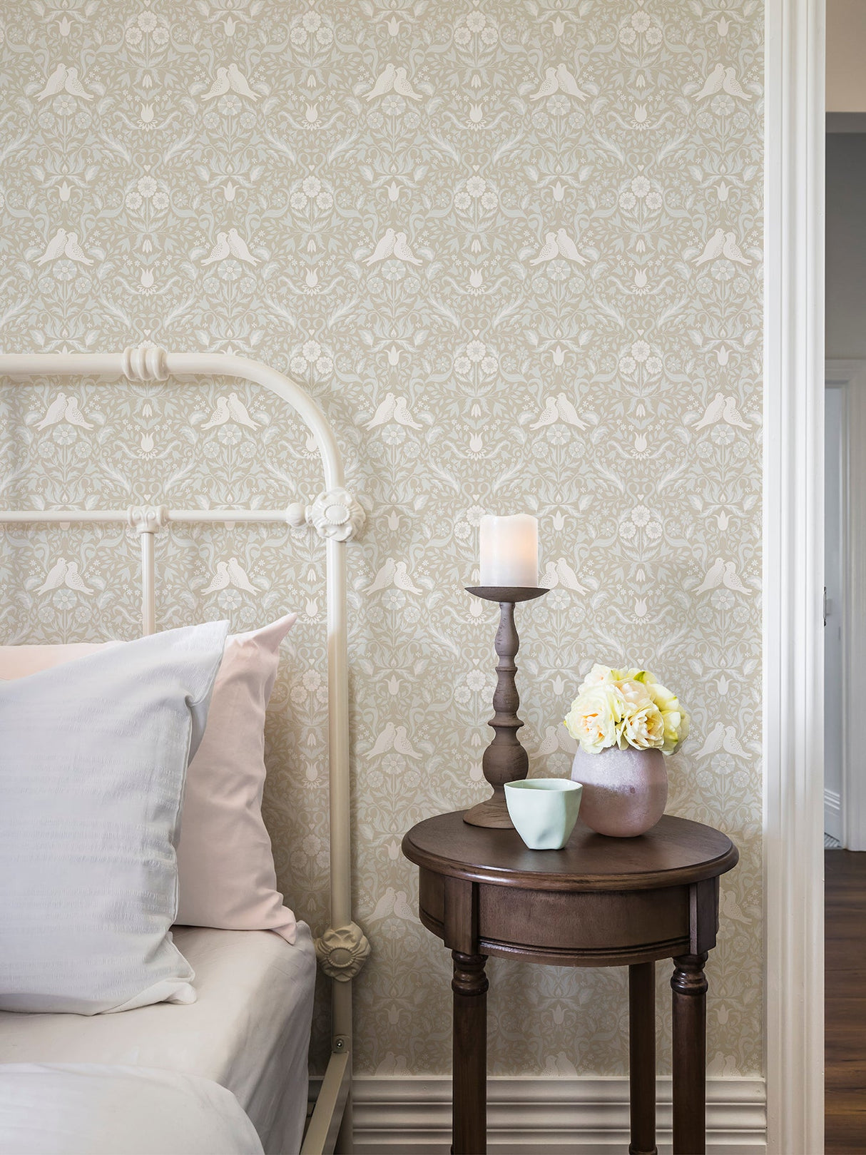 A-Street Prints 2999-14026 Niki Beige Country Kitsch Wallpaper