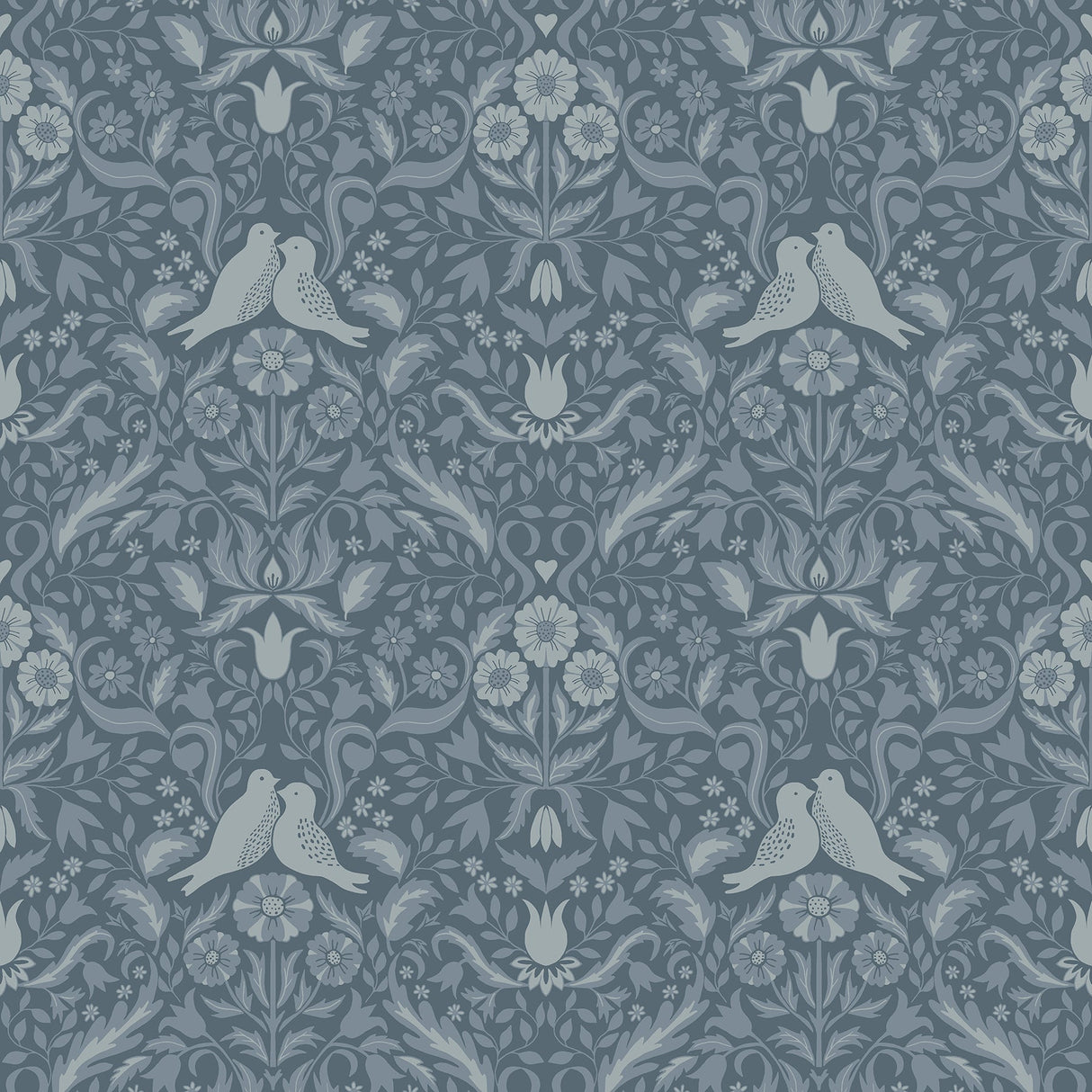 A-Street Prints 2999-14028 Niki Blue Country Kitsch Wallpaper