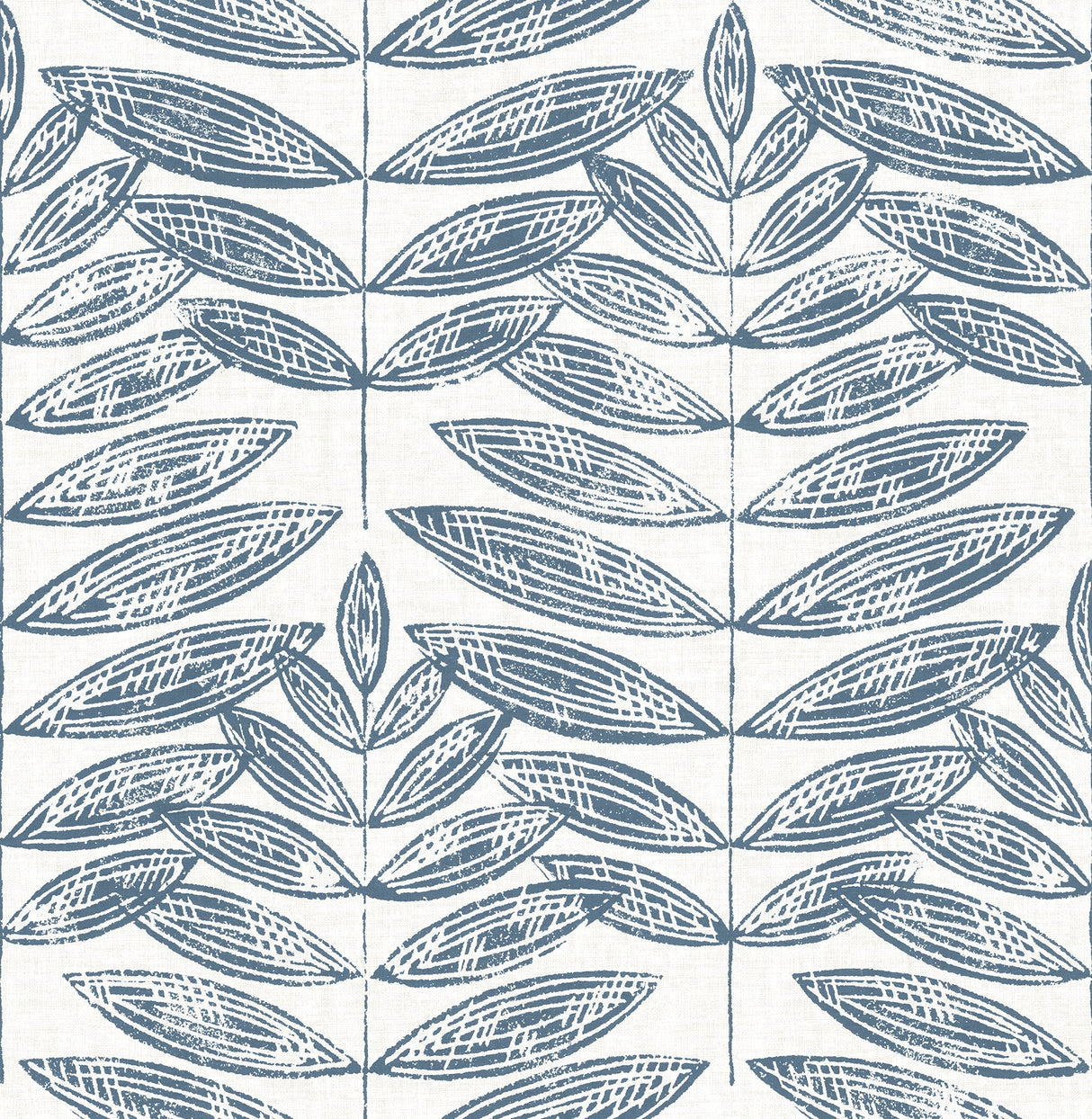 A-Street Prints 2999-25102 Akira Navy Leaf Wallpaper
