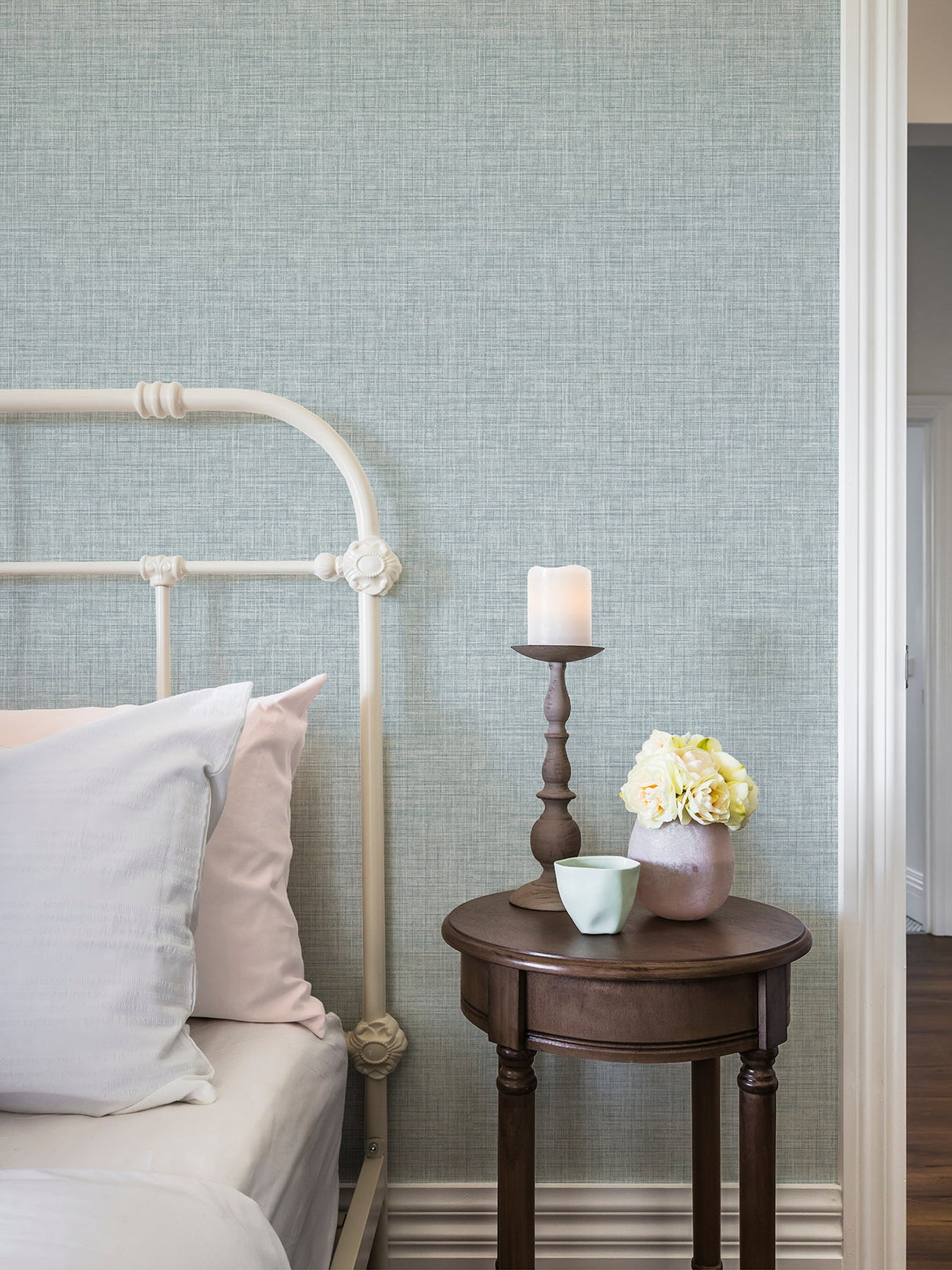 A-Street Prints 2999-25790 Tuckernuck Slate Linen Wallpaper