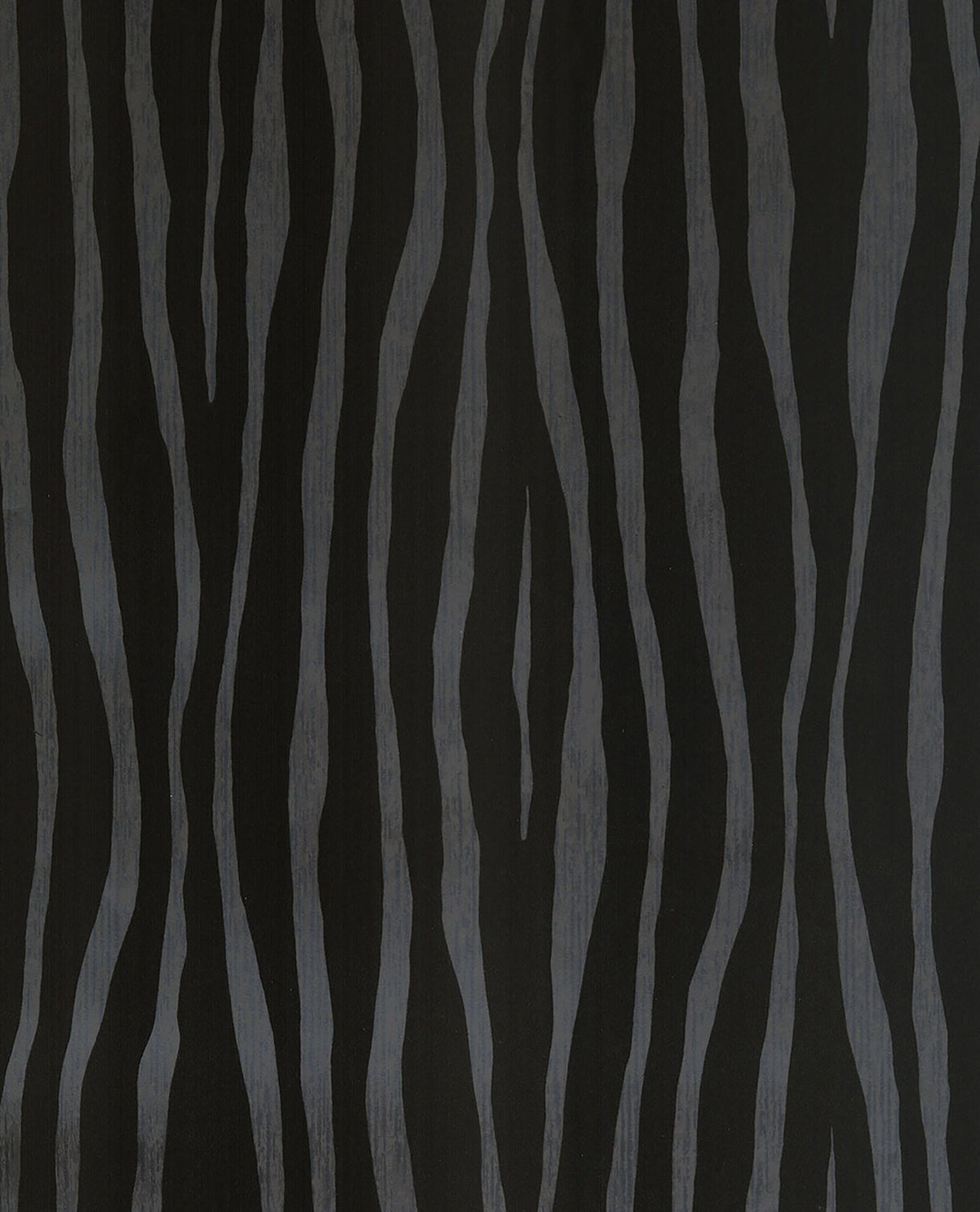 Eijffinger 300550 Burchell Black Zebra Flock Wallpaper
