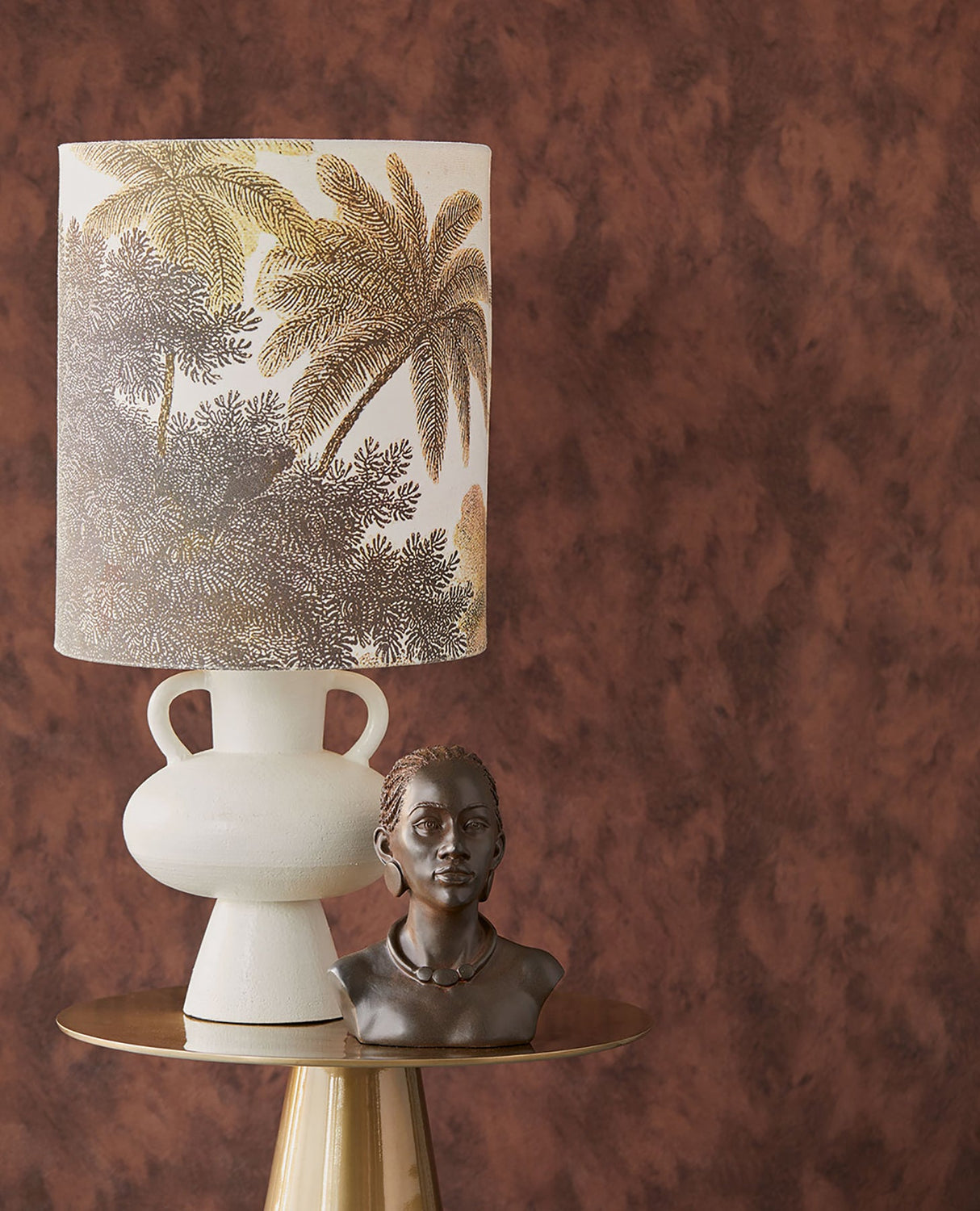 Eijffinger 300583 Pennine Burgundy Pony Hide Wallpaper