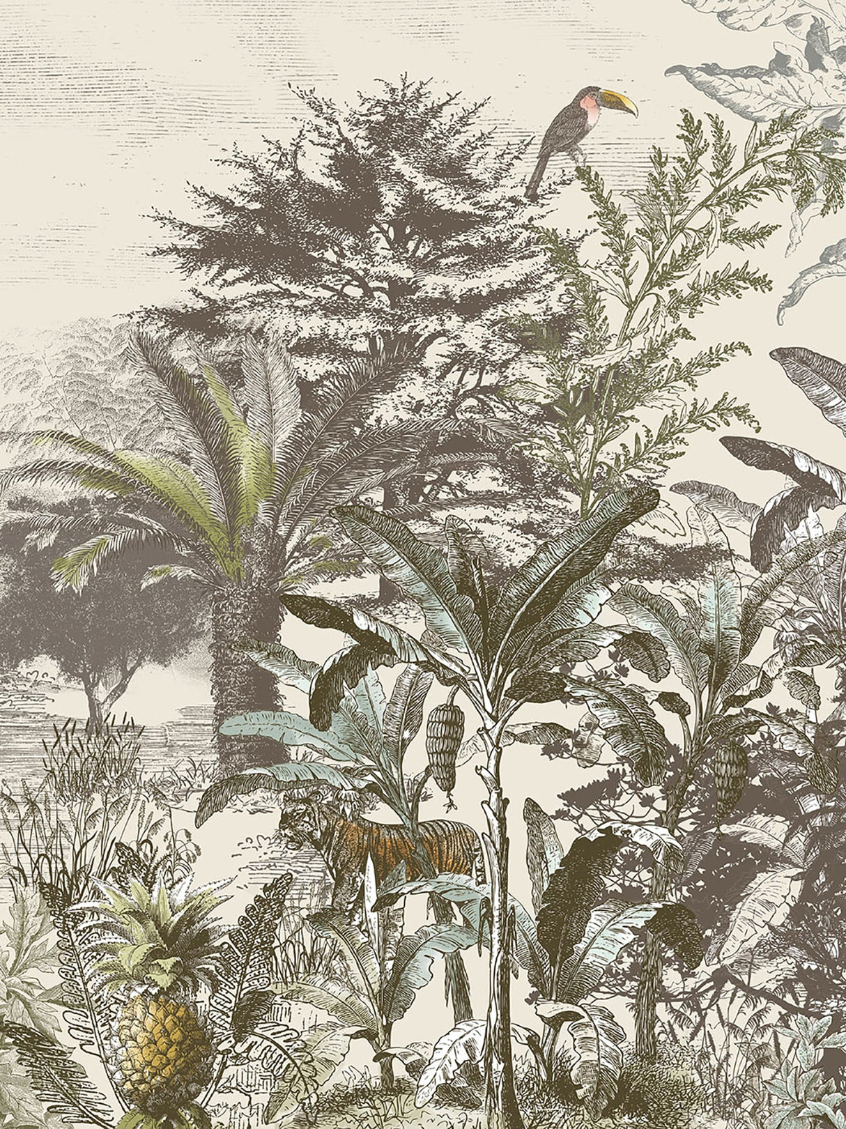 Eijffinger 300630 Tiger Natural Wall Mural