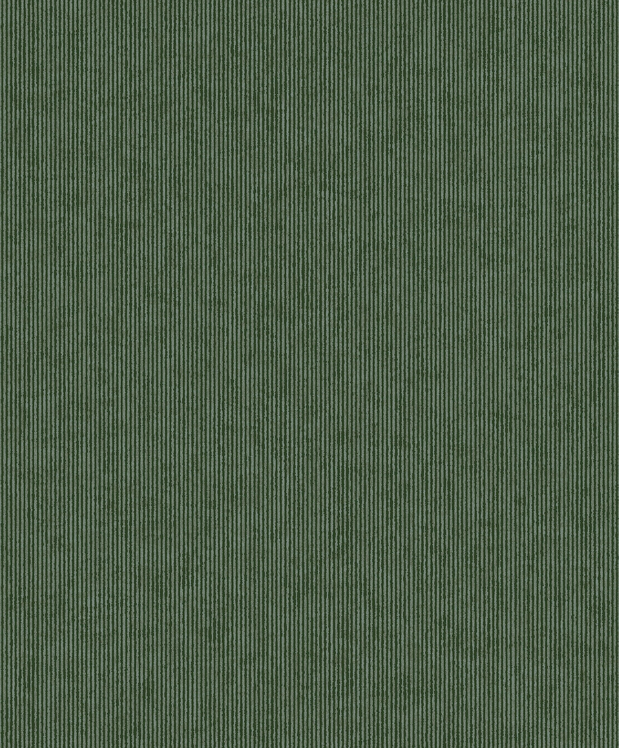 Eijffinger 307322 Leonardo Dark Green Flock Stripe Wallpaper