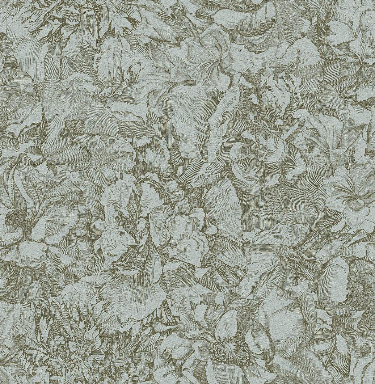 Eijffinger 307342 Auguste Sage Floral Wallpaper