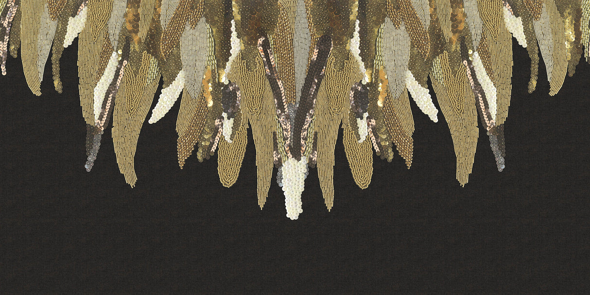 Eijffinger 307411 Fancy Feather Black Wall Mural