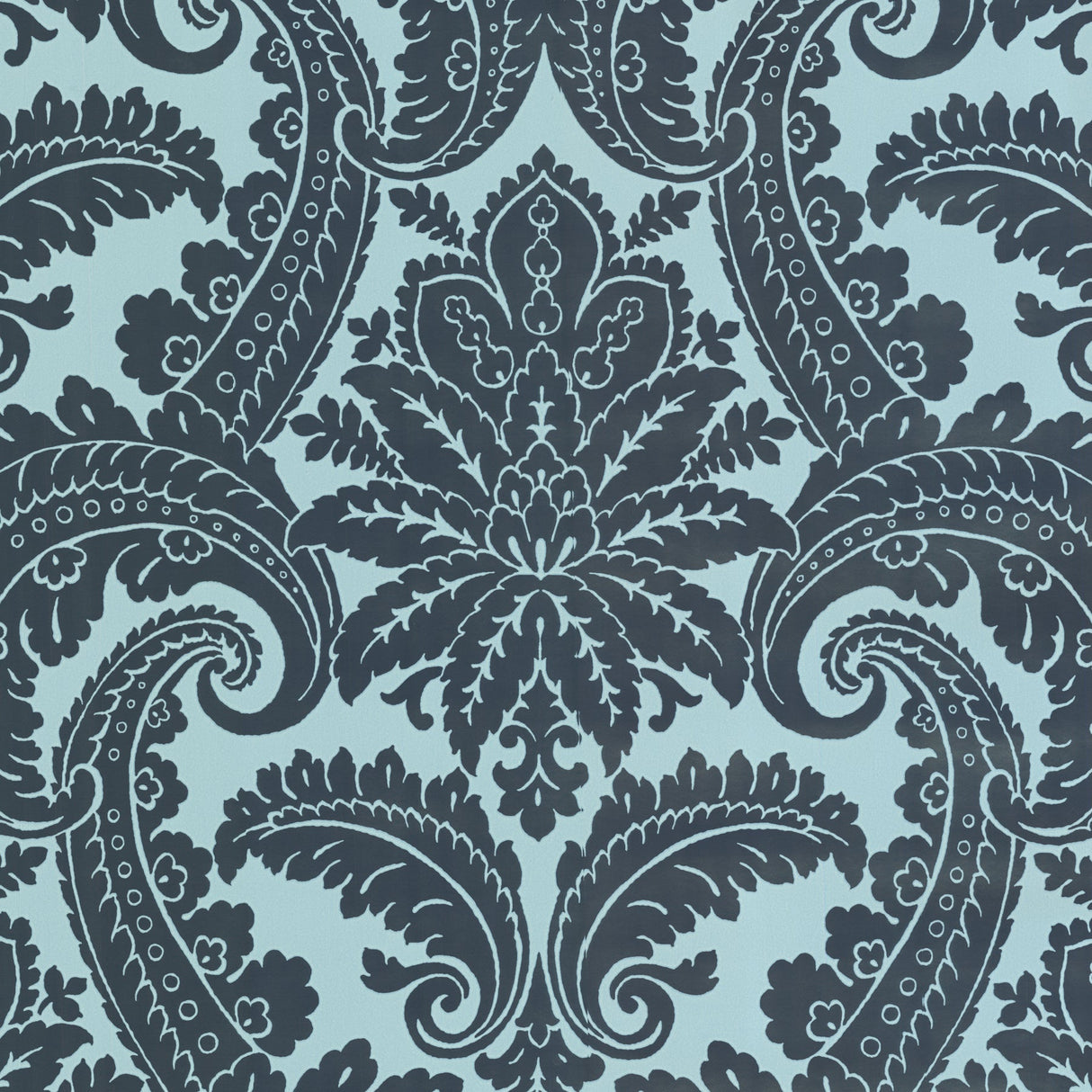 Eijffinger 310801 Green Foil Damask Wallpaper