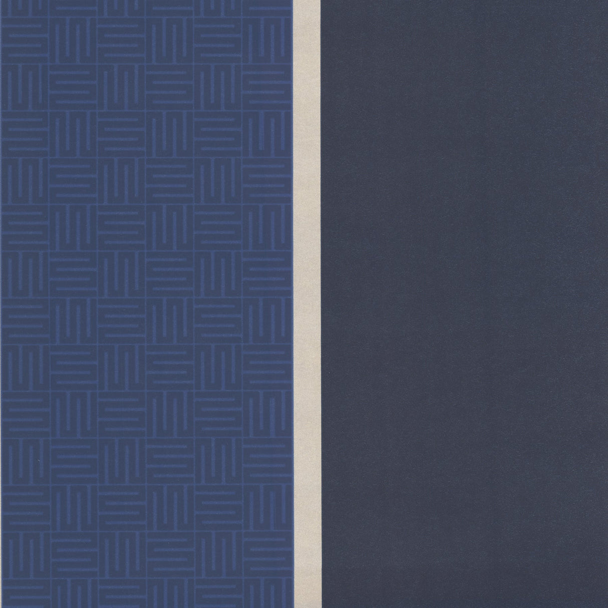 Eijffinger 310810 Navy Geo Square Stripe Wallpaper
