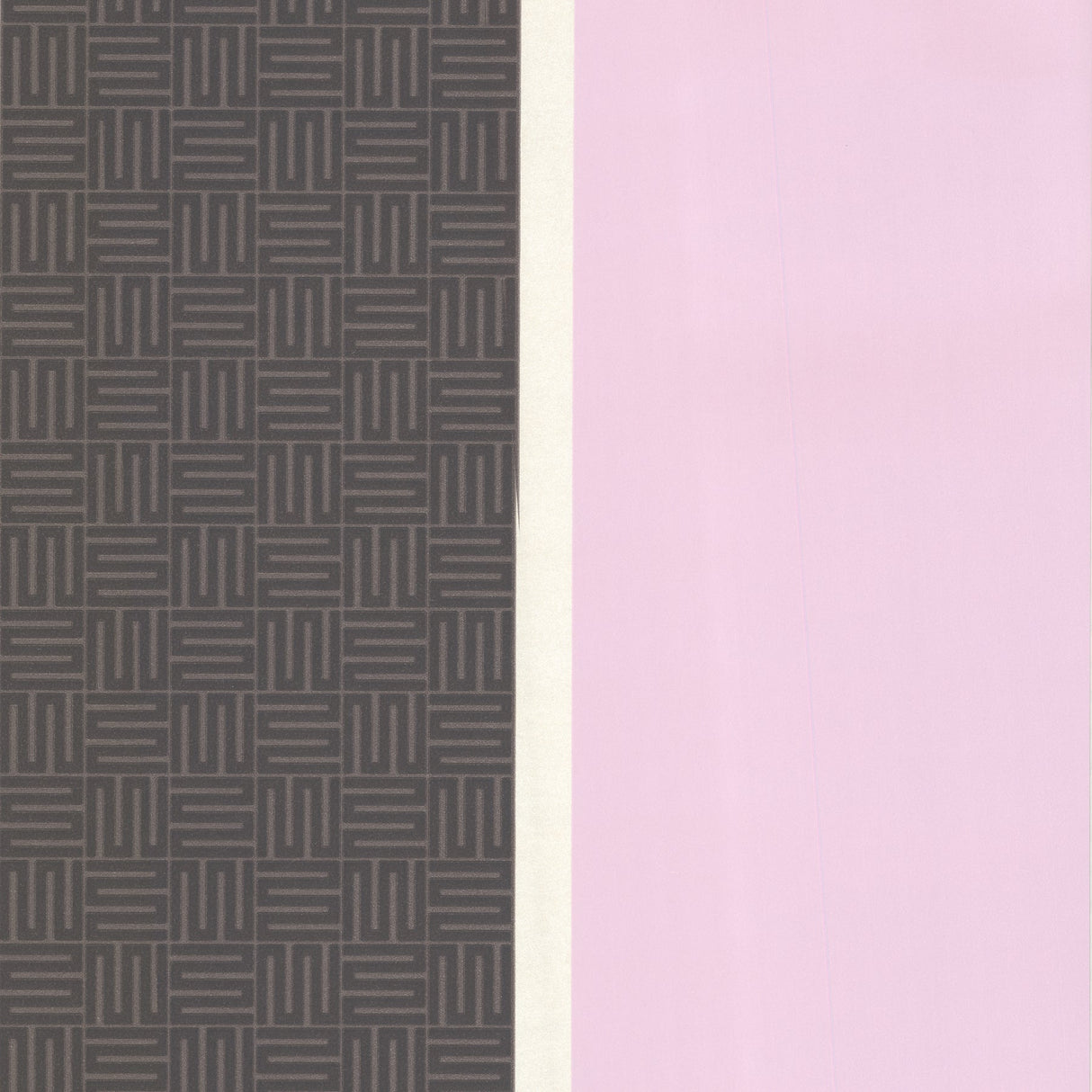 Eijffinger 310813 Black Geo Square Stripe Wallpaper