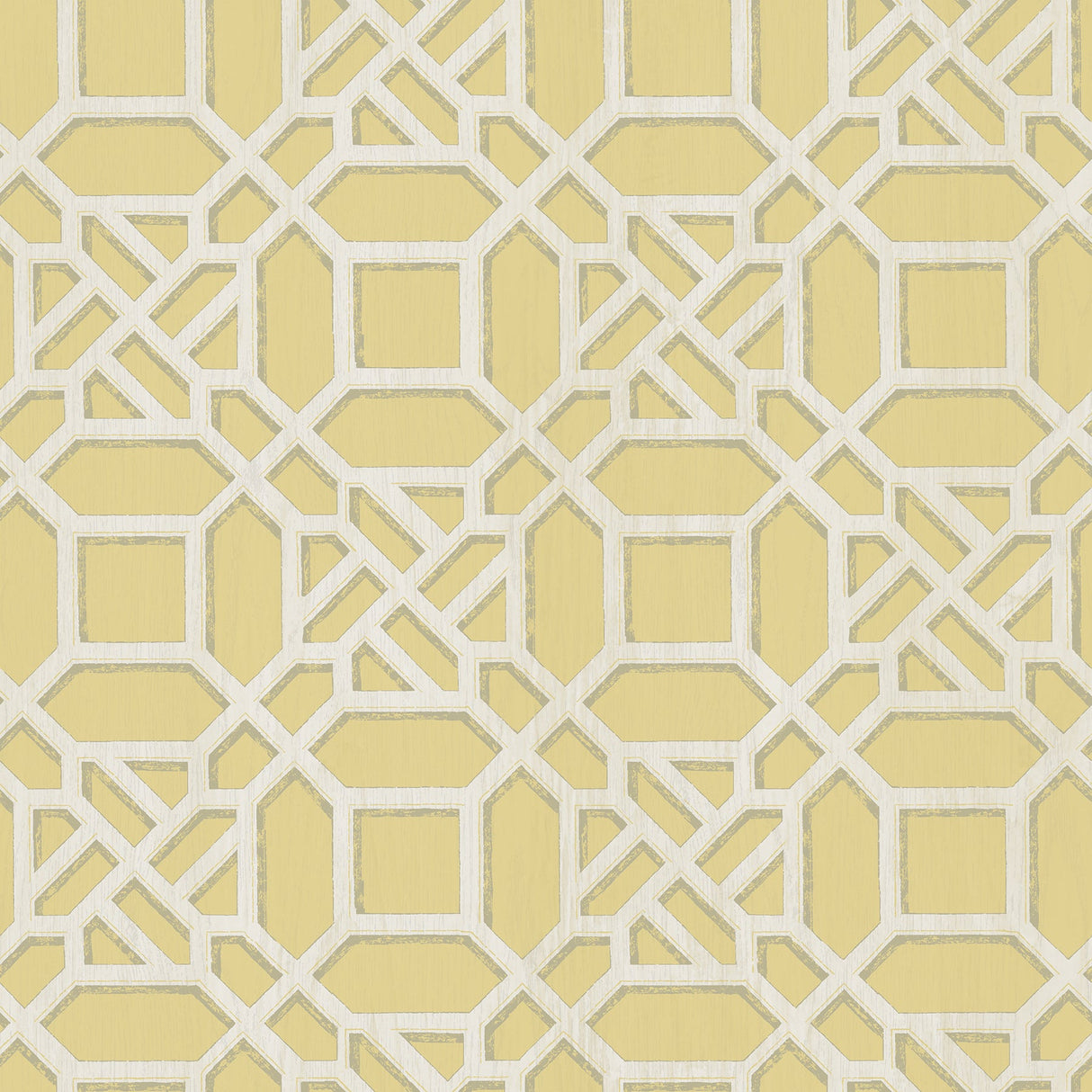 Chesapeake 3112-002710 Adlington Yellow Geometric Wallpaper