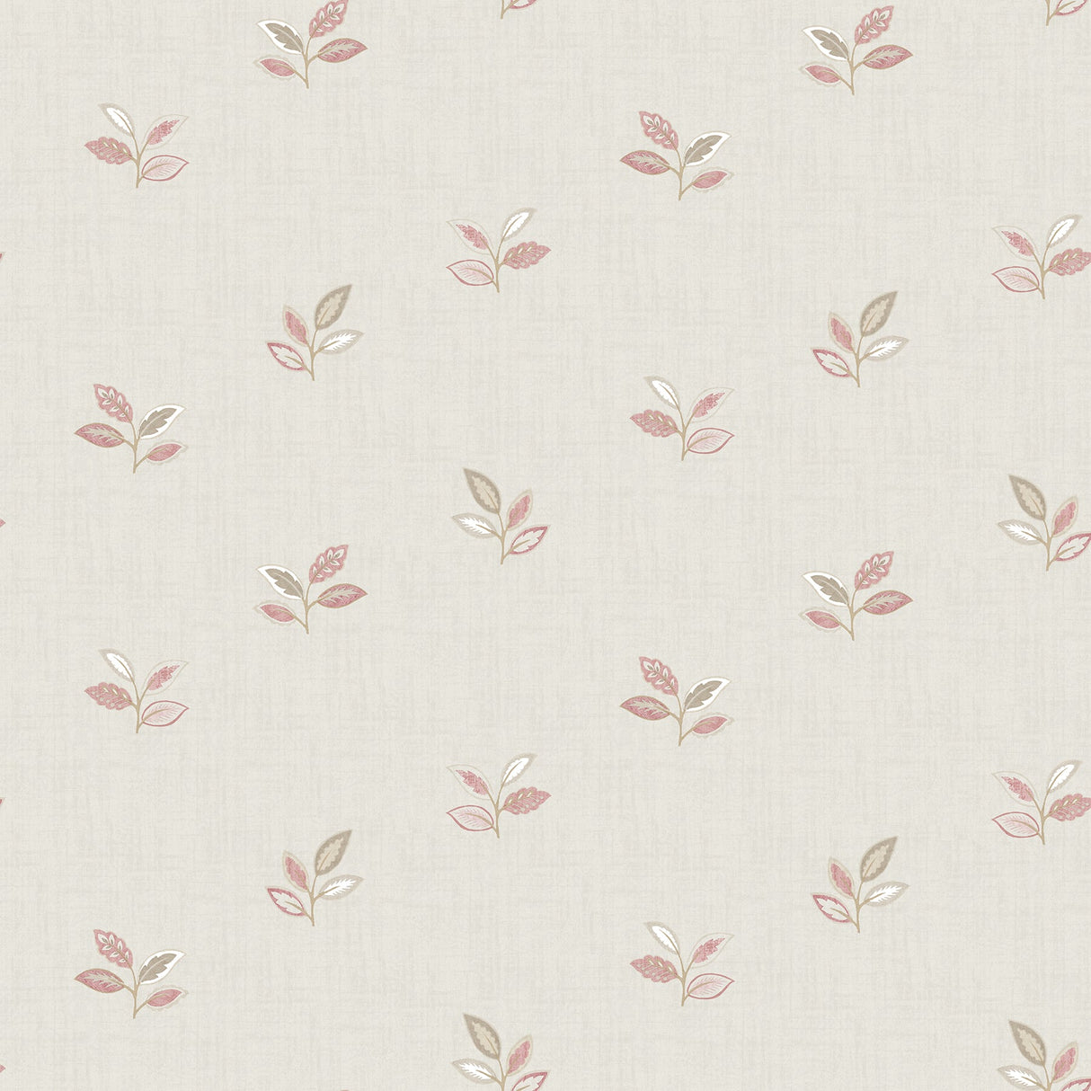 Chesapeake 3112-002736 Leigh Pink Leaf Wallpaper