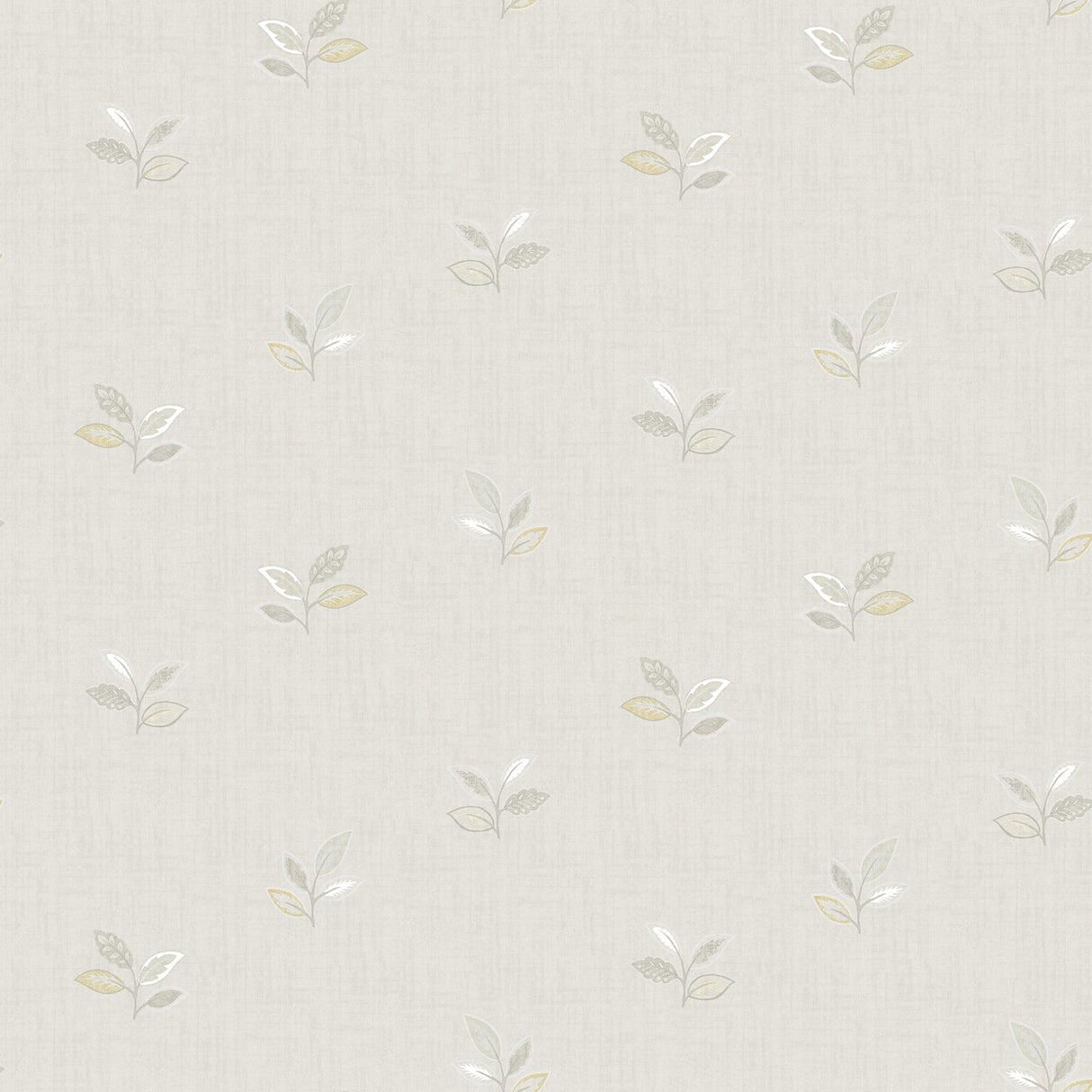 Chesapeake 3112-002739 Leigh Grey Leaf Wallpaper