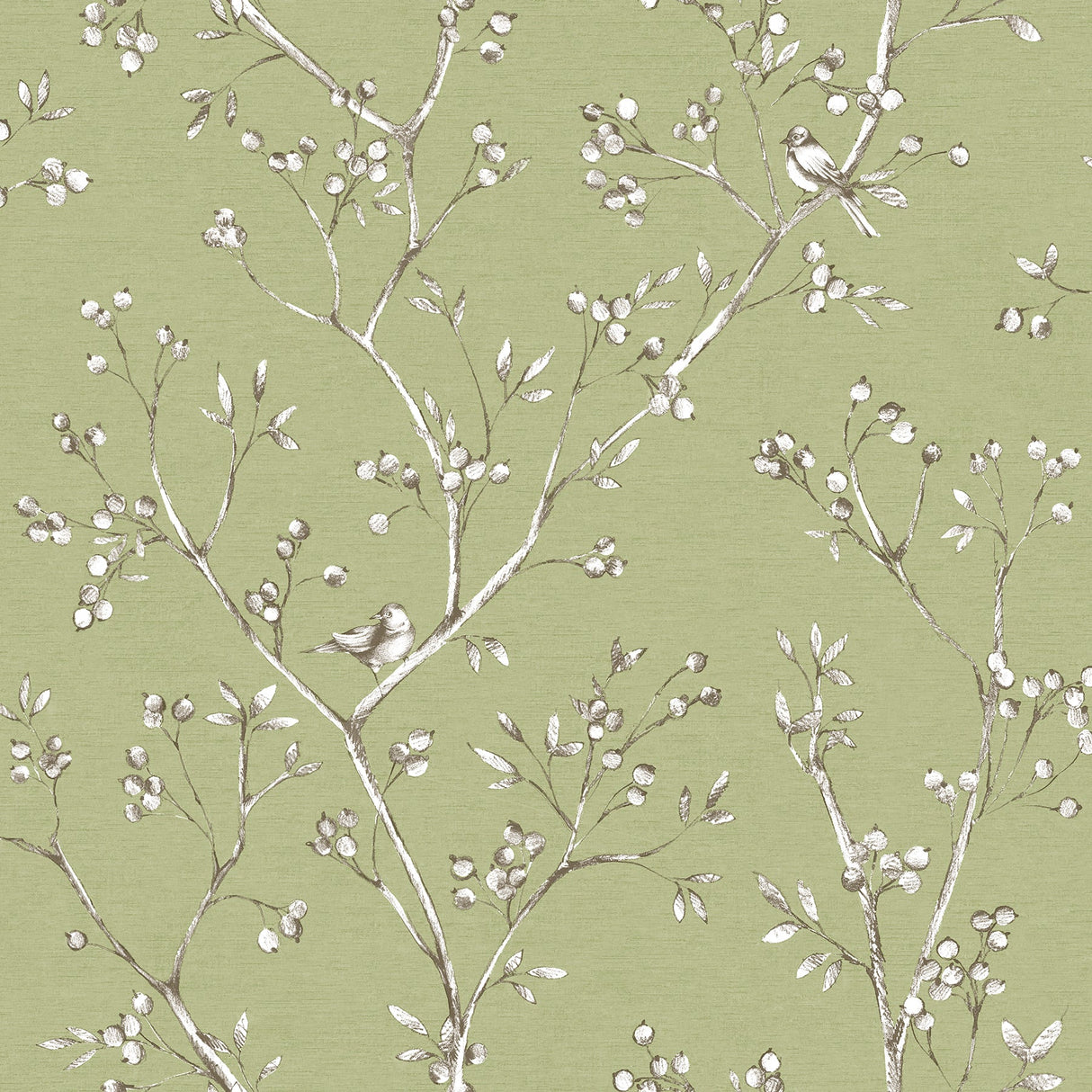Chesapeake 3112-002750 Tadley Sage Branch Wallpaper