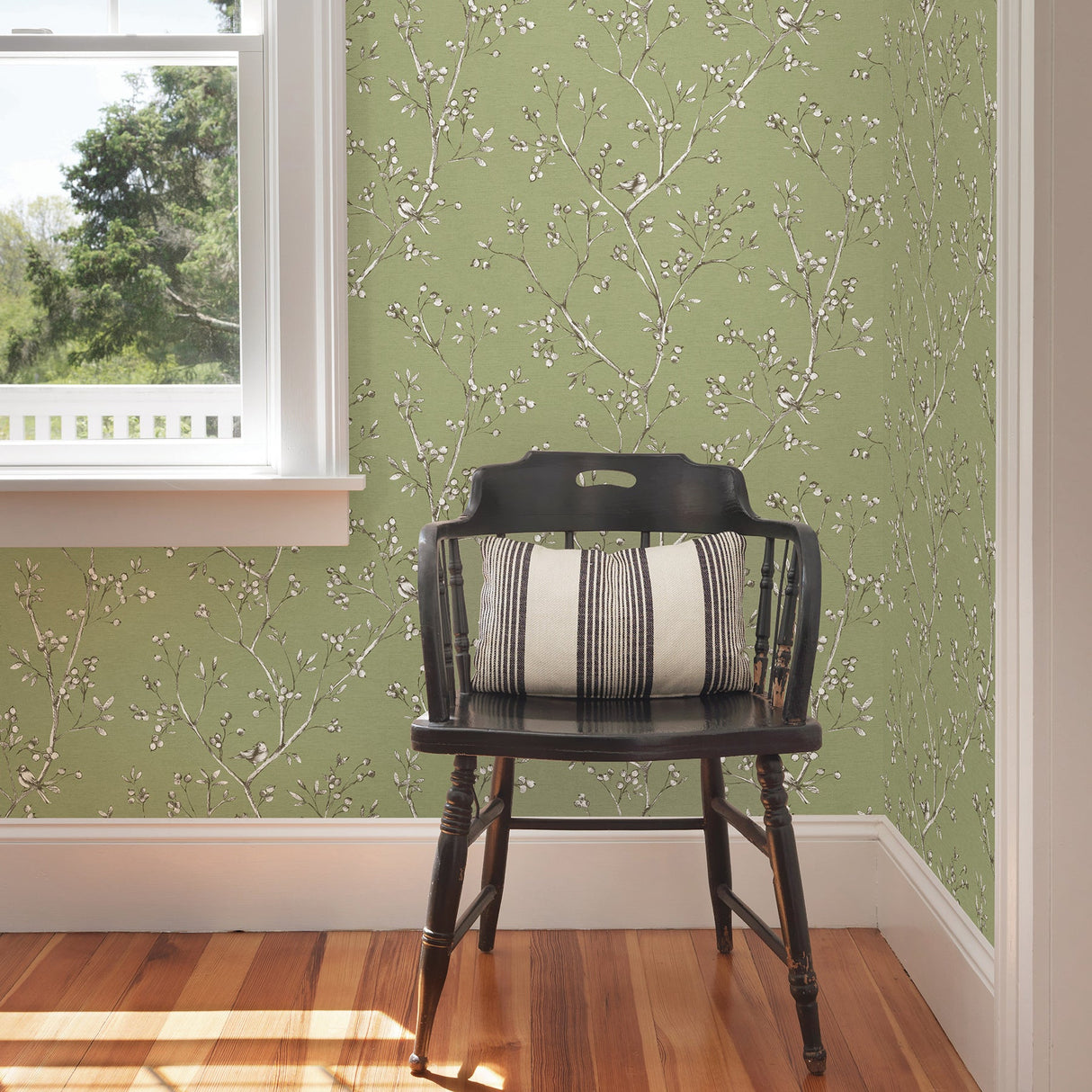 Chesapeake 3112-002750 Tadley Sage Branch Wallpaper