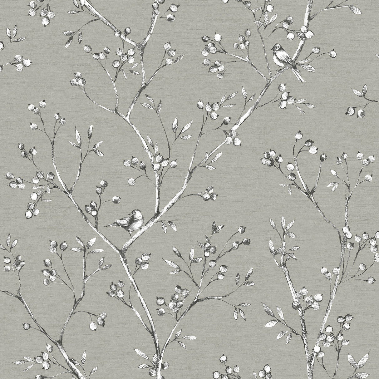 Chesapeake 3112-002752 Tadley Dark Grey Branch Wallpaper