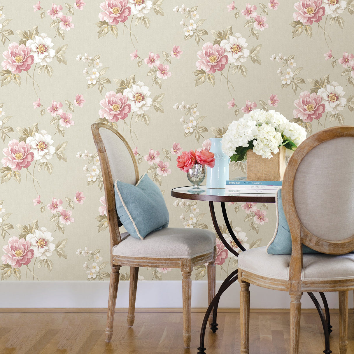 Chesapeake 3112-002759 Keighley Pink Floral Wallpaper