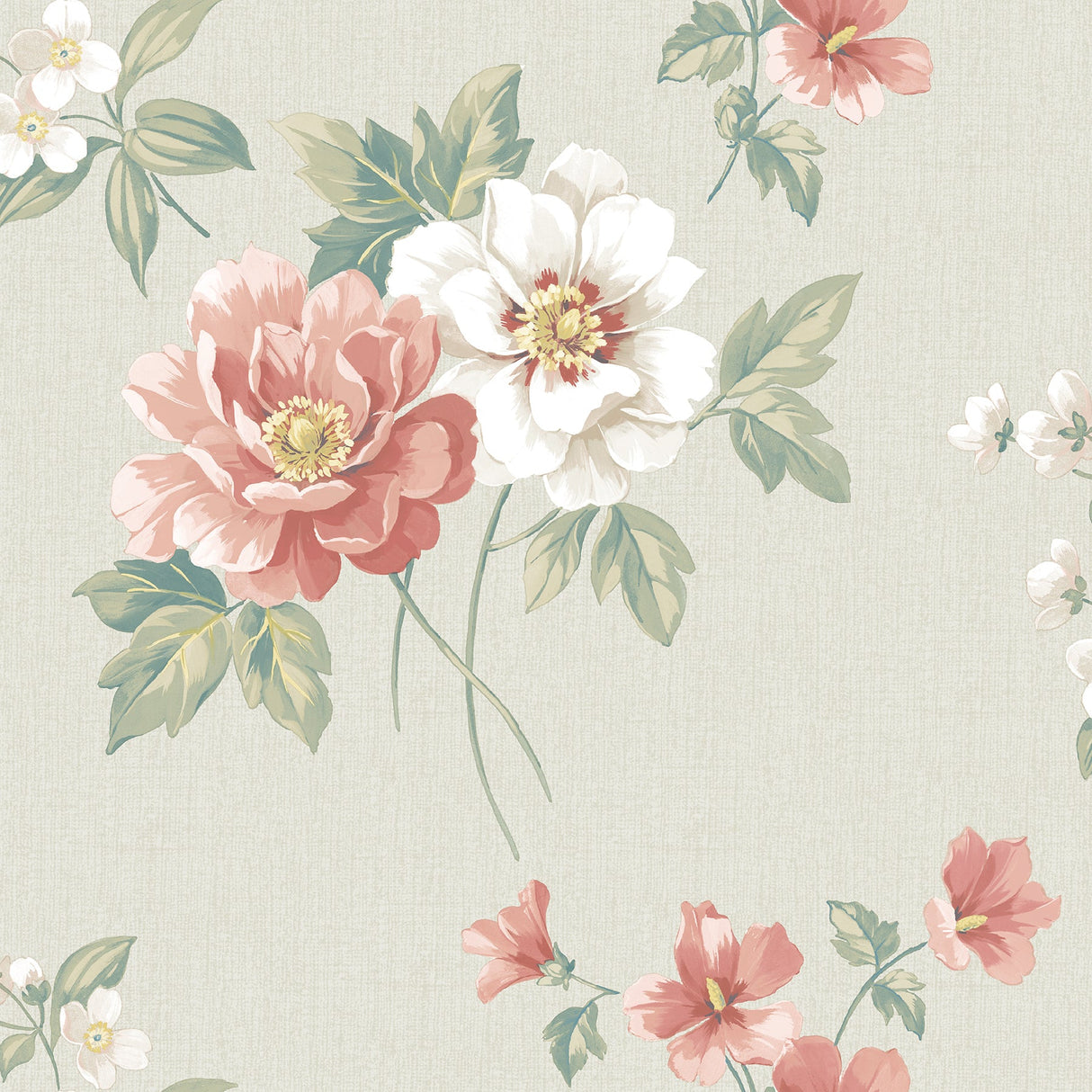 Chesapeake 3112-002761 Keighley Coral Floral Wallpaper