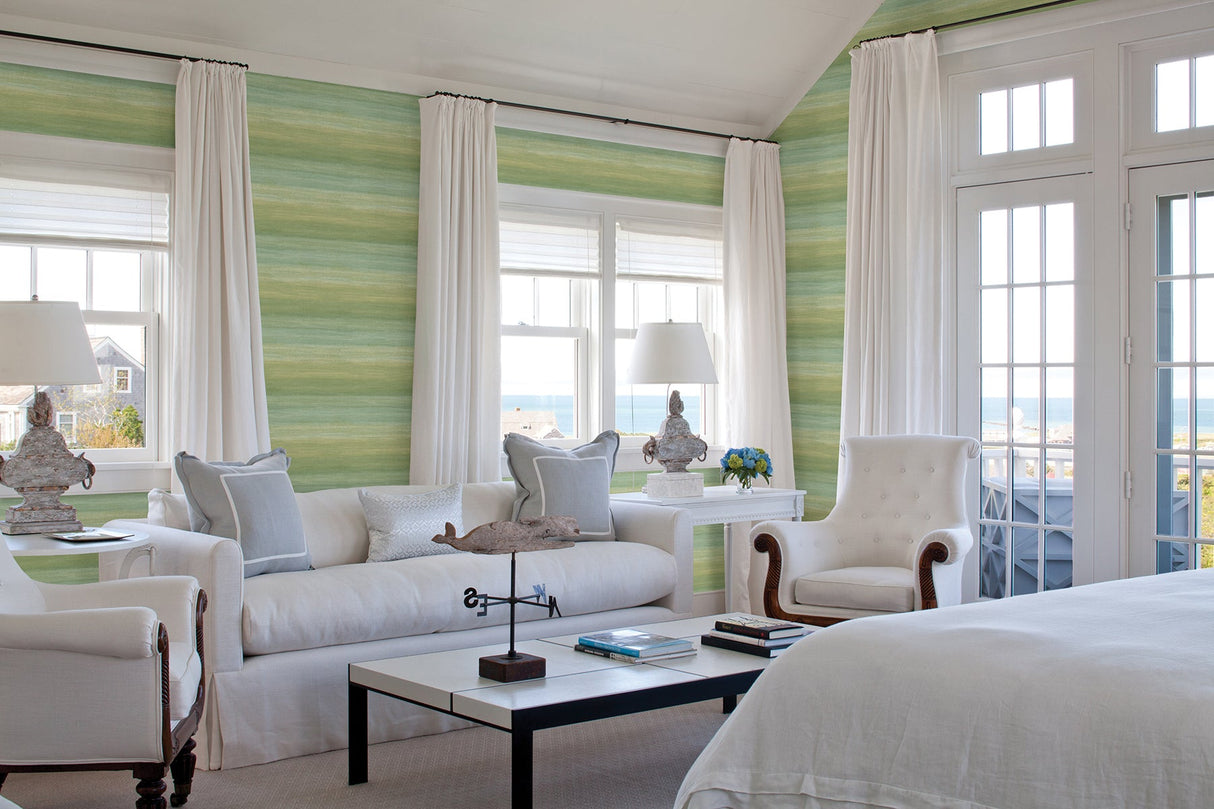 Chesapeake 3113-010335 Ombrello Green Stripe Wallpaper