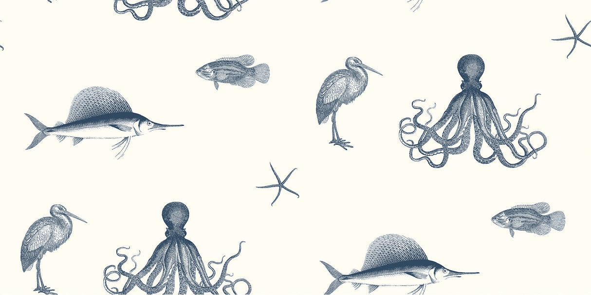 Chesapeake 3113-12011 Oceania Navy Sea Creature Wallpaper