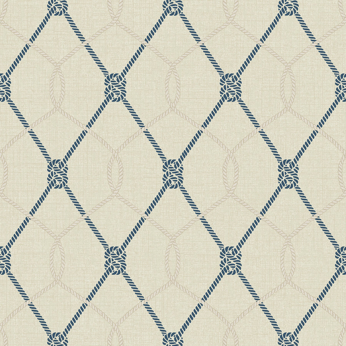 Chesapeake 3113-12031 Tradewinds Beige Trellis Wallpaper