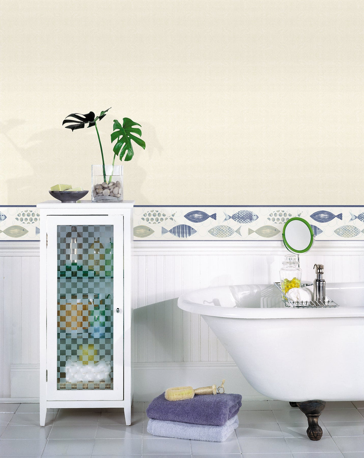 Chesapeake 3113-12054 Spindrift Beige Swirl Wallpaper