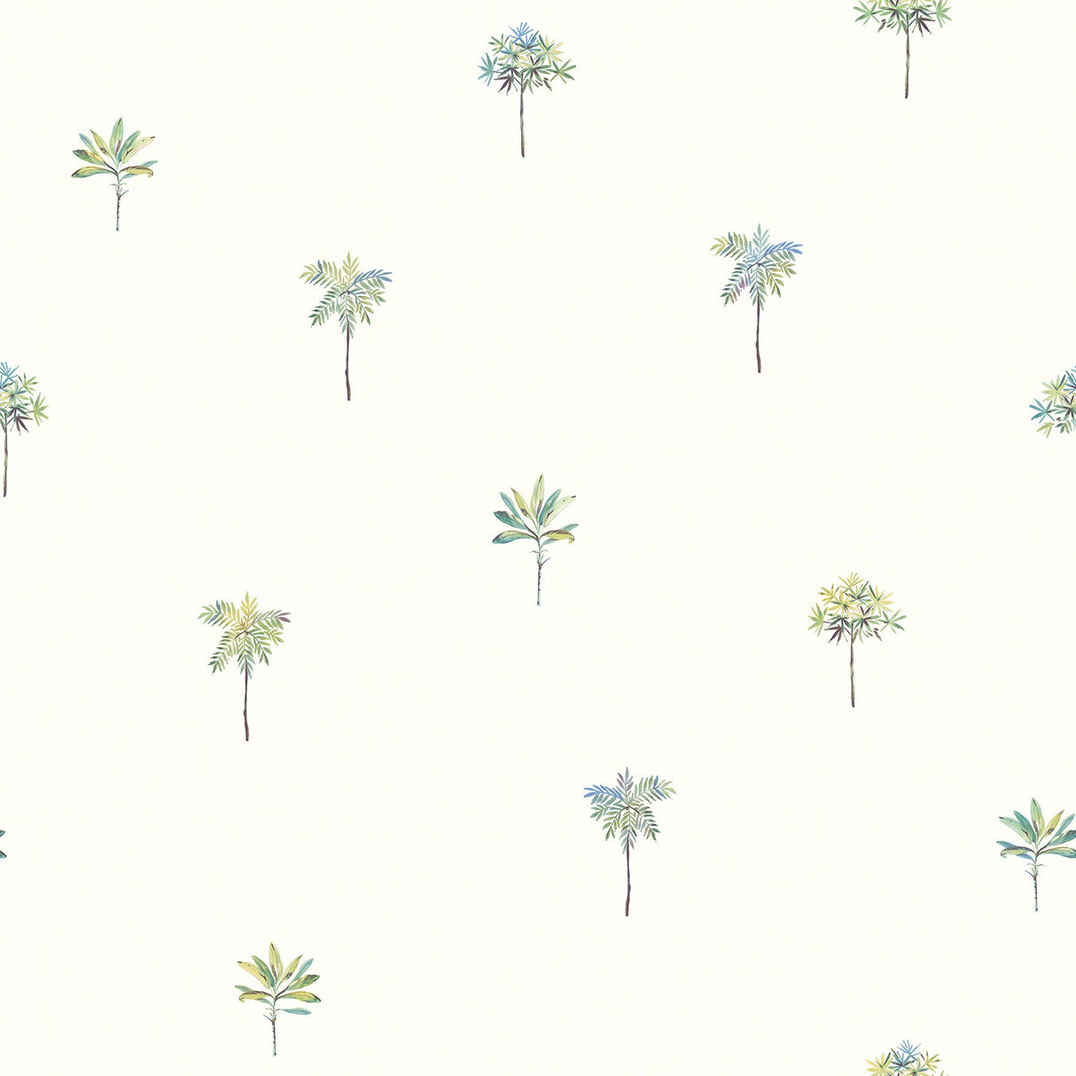 Chesapeake 3113-12062 Palmetto Teal Leaves Wallpaper