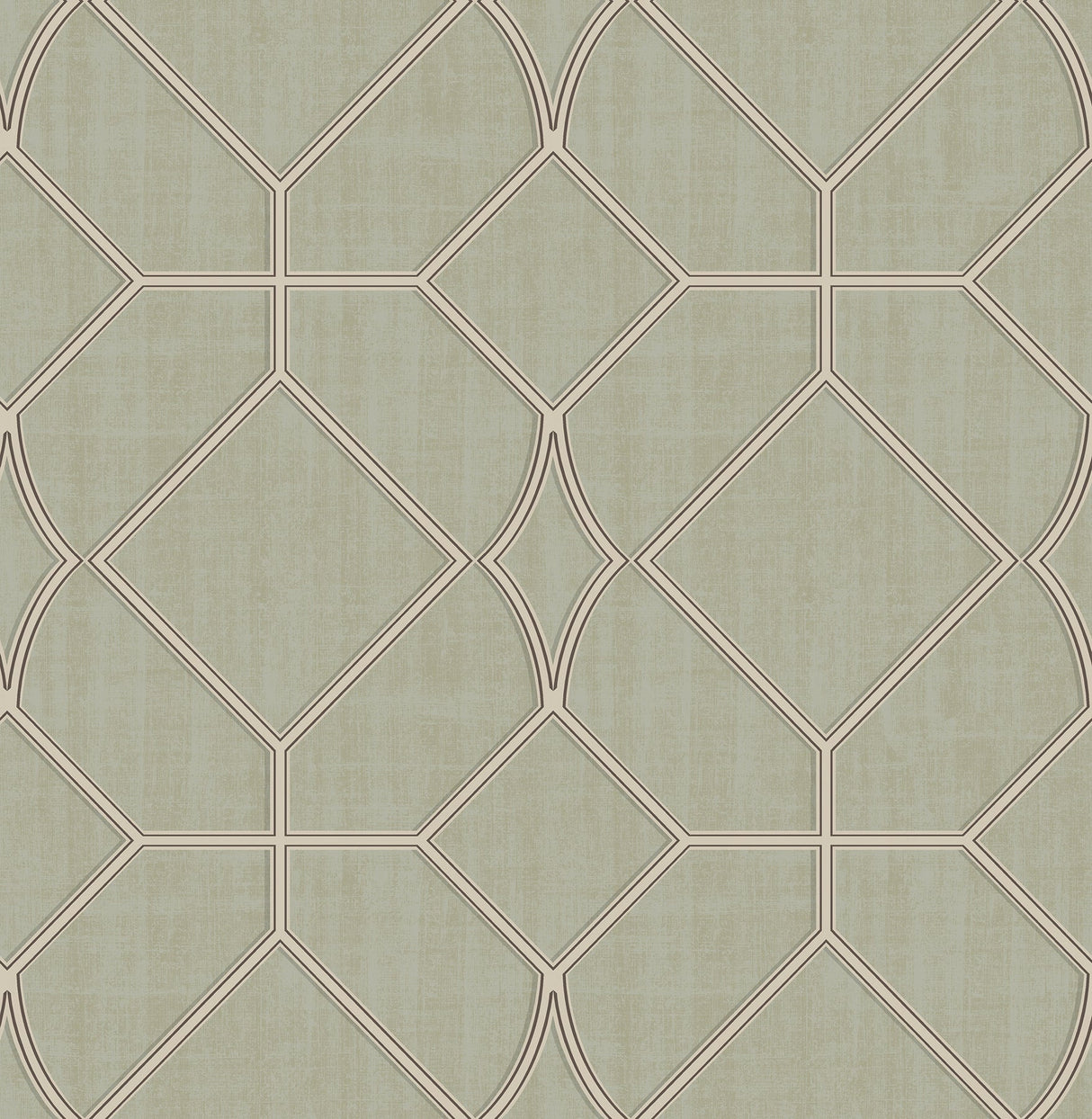 Chesapeake 3114-003301 Washington Square Sage Trellis Wallpaper