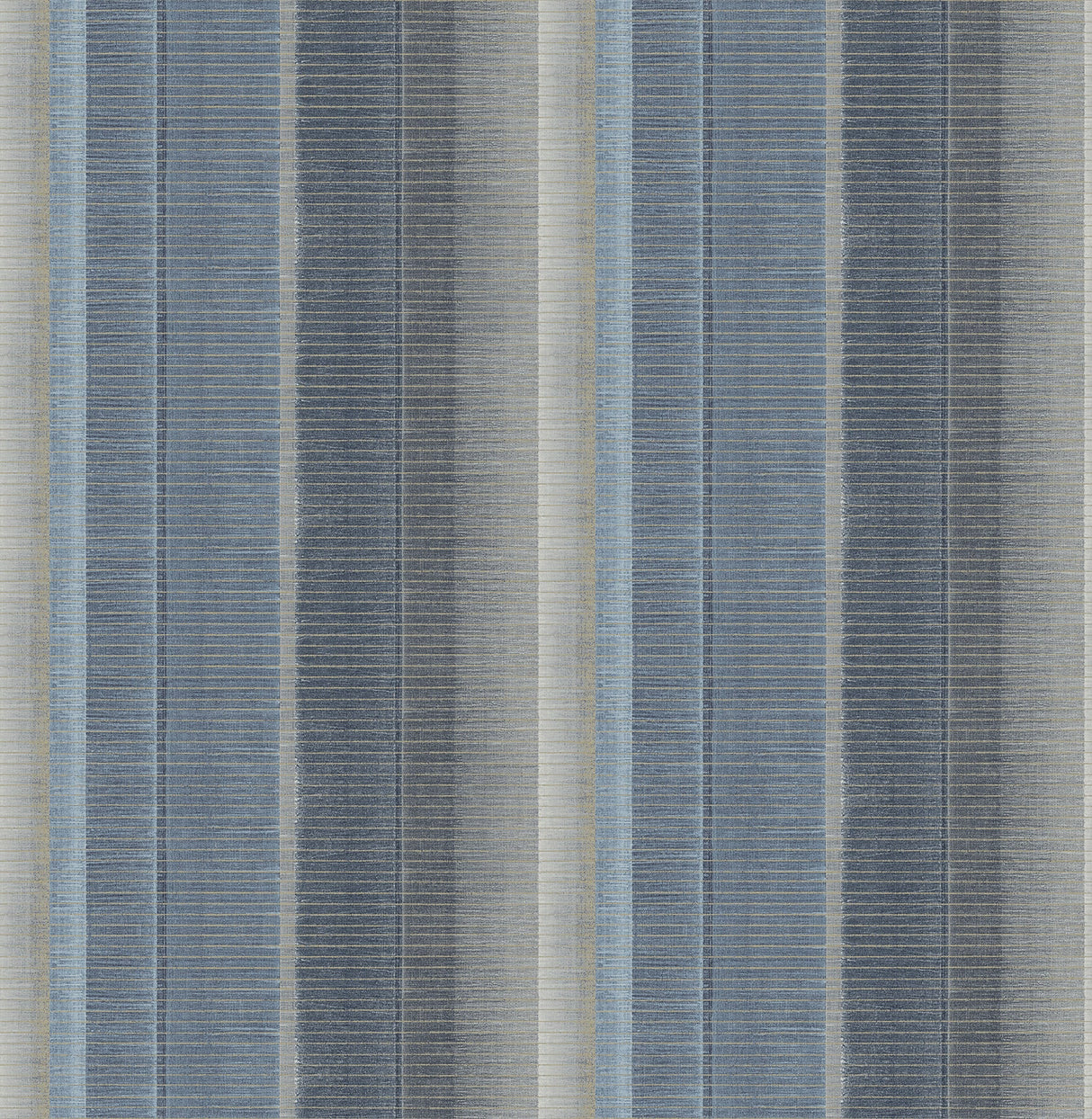 Chesapeake 3114-003324 Flat Iron Blue Stripe Wallpaper