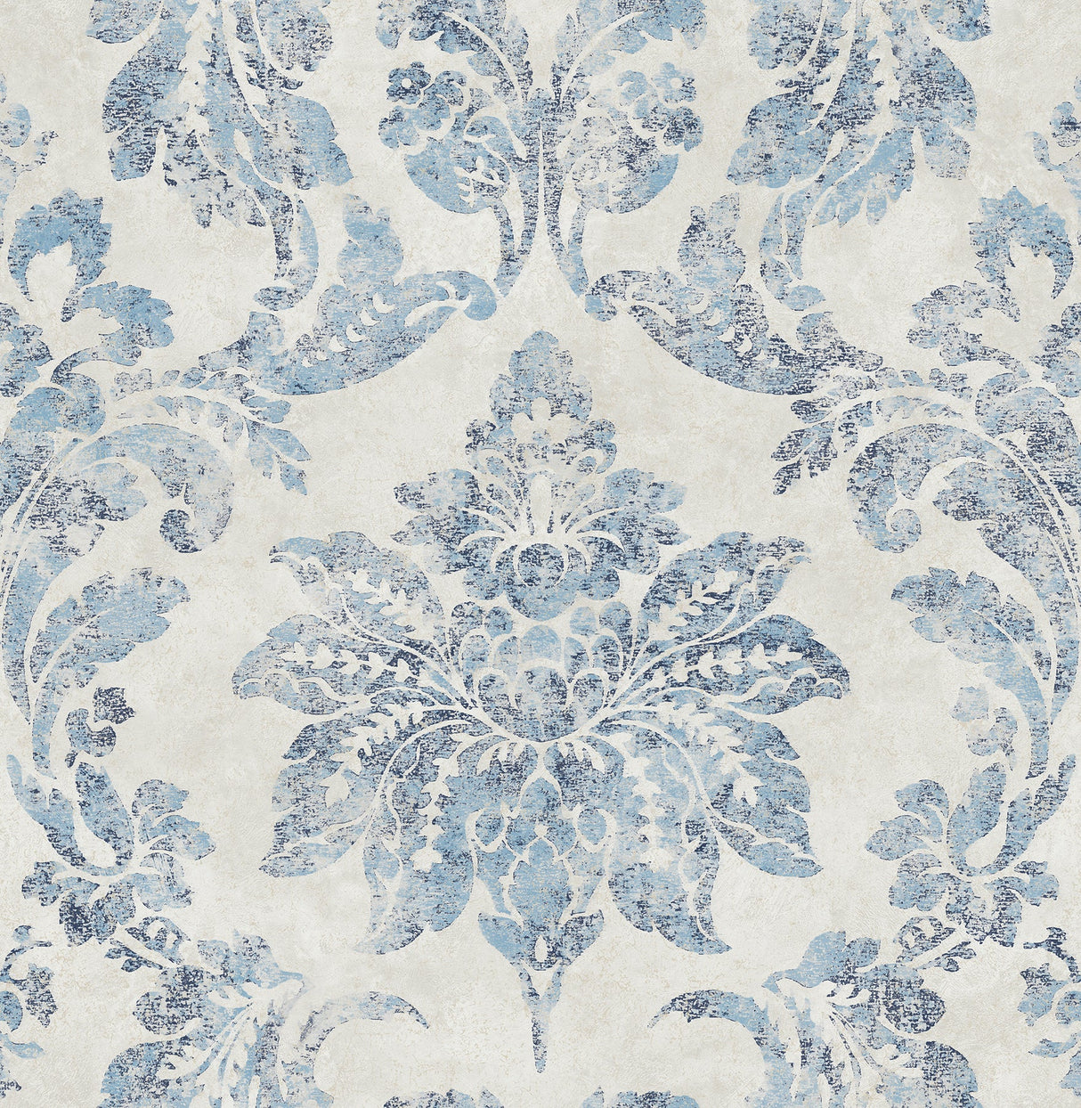 Chesapeake 3114-003352 Astor Blue Damask Wallpaper