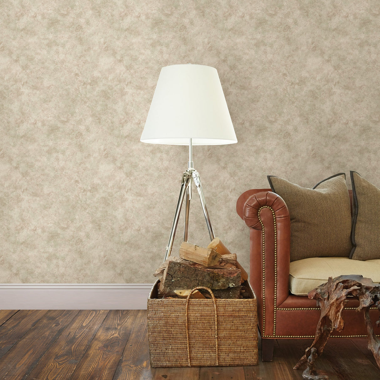 Chesapeake 3114-003393 Astor Rust Texture Wallpaper