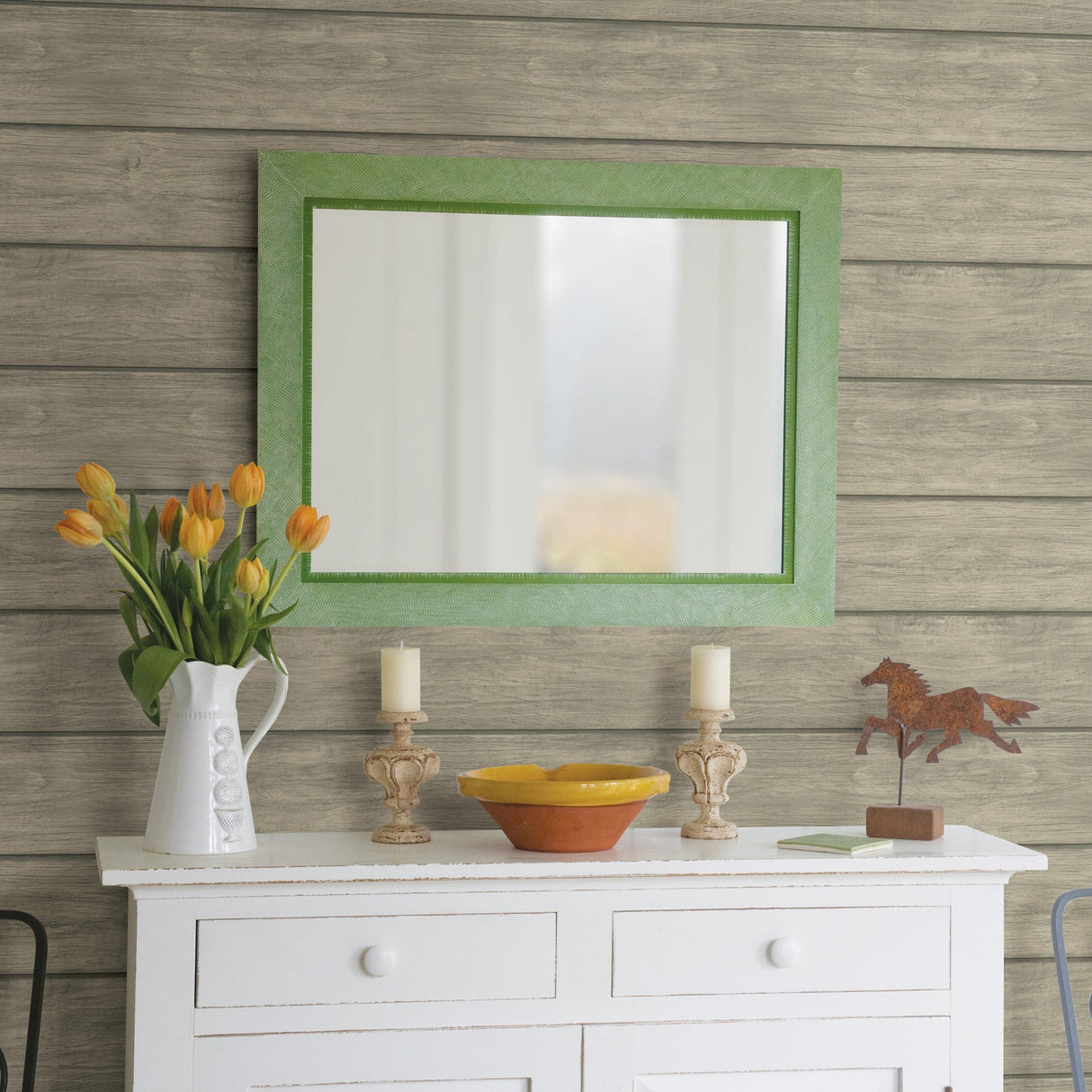 Chesapeake 3115-12443 Cassidy Grey Wood Planks Wallpaper