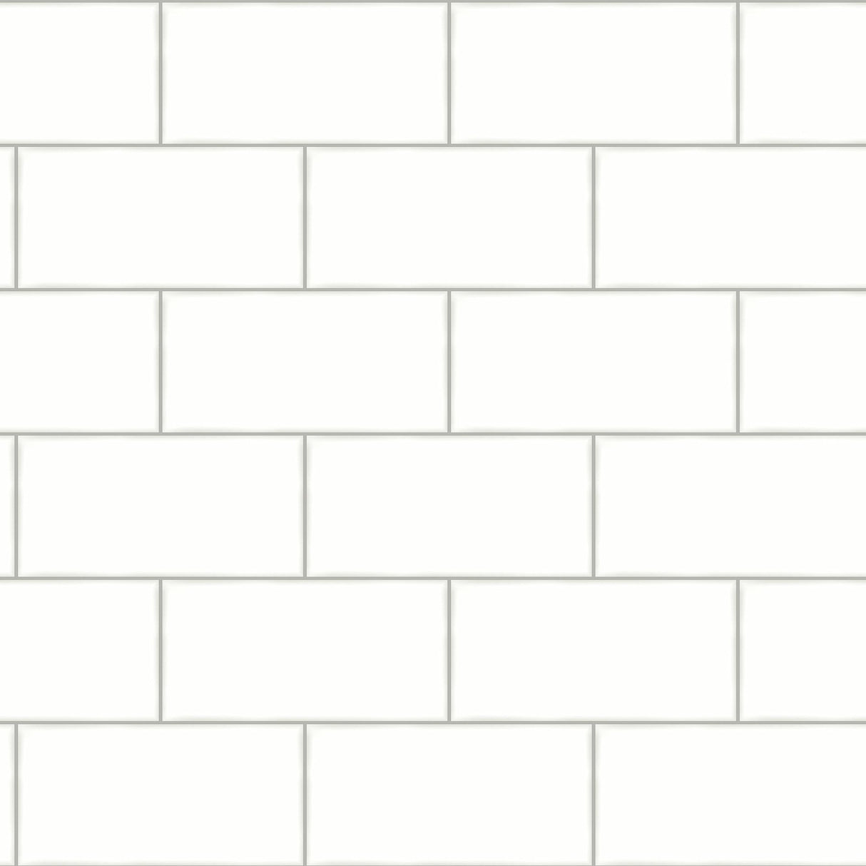 Chesapeake 3115-12491 Freedom Off-White Subway Tile Wallpaper