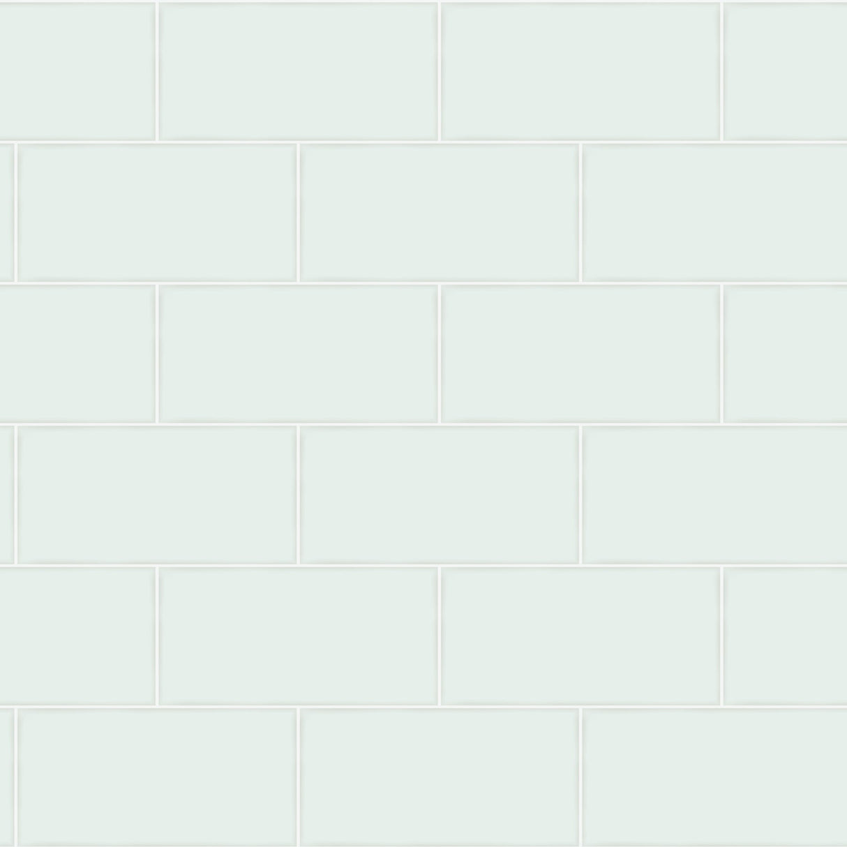 Chesapeake 3115-12492 Freedom Mint Subway Tile Wallpaper