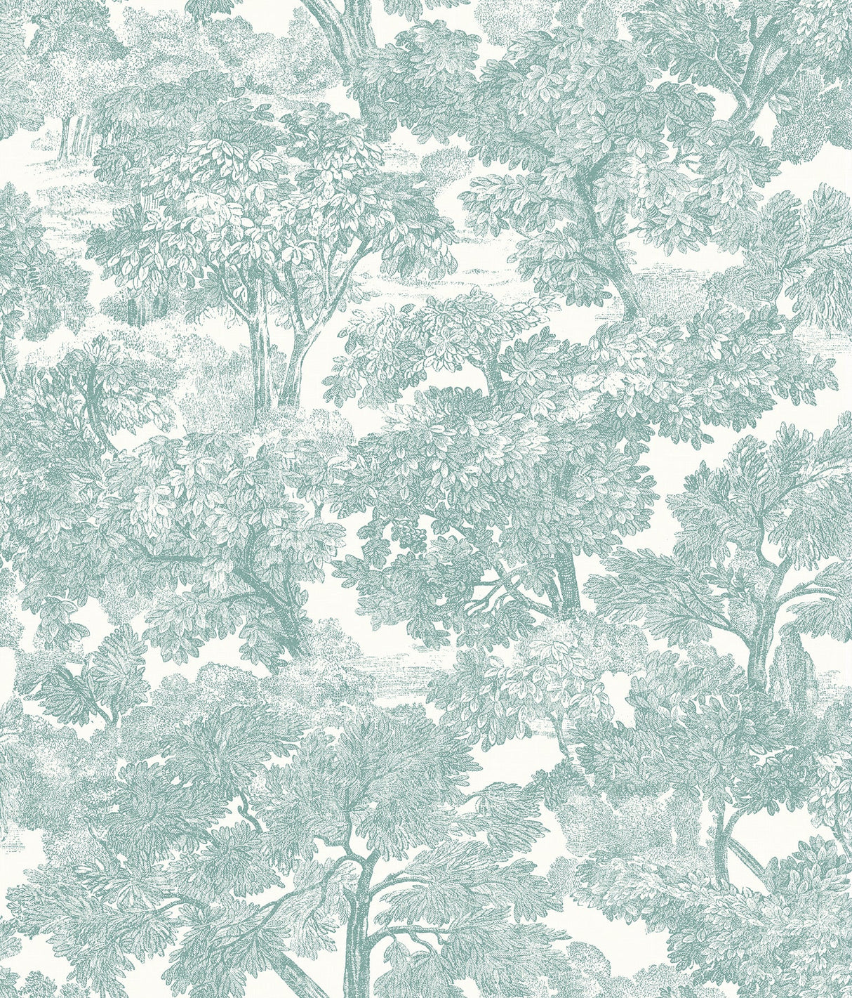 Chesapeake 3115-12545 Spinney Teal Toile Wallpaper