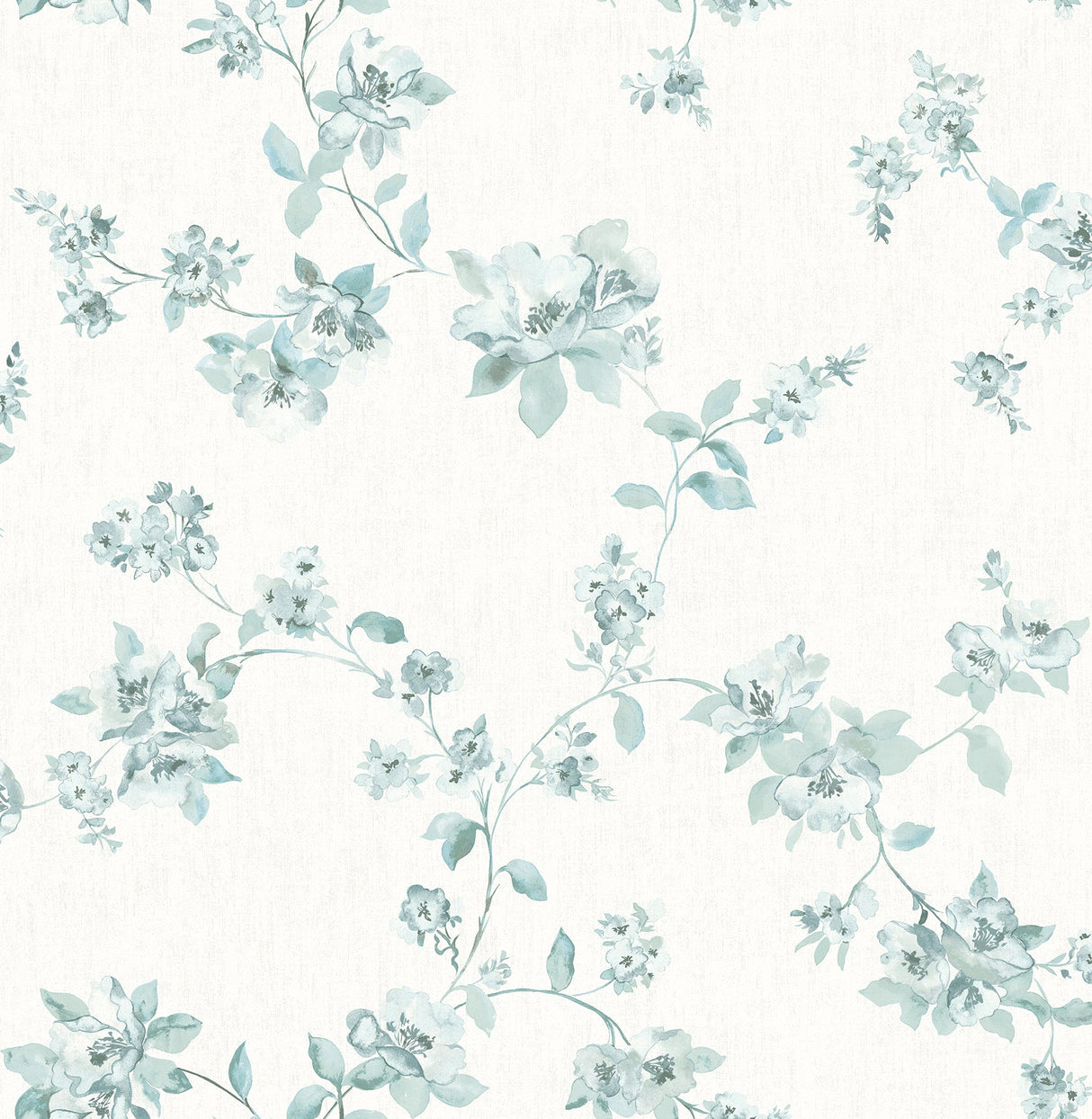 Chesapeake 3115-24480 Cyrus Teal Festive Floral Wallpaper