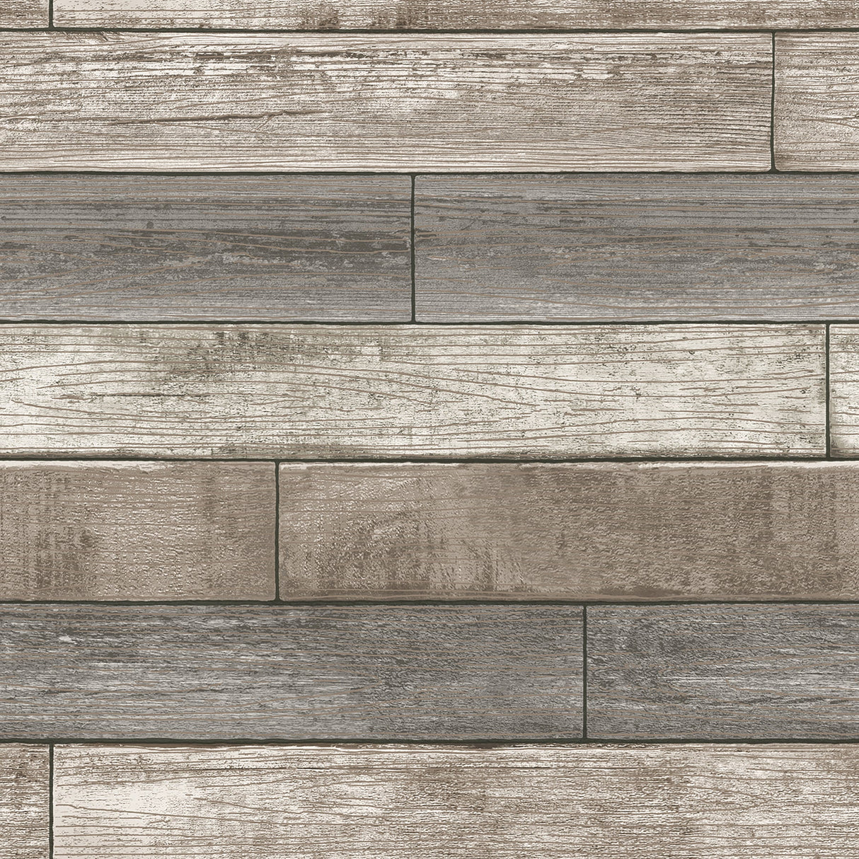 Chesapeake 3115-NU1690 Emory Multicolor Reclaimed Wood Plank Wallpaper