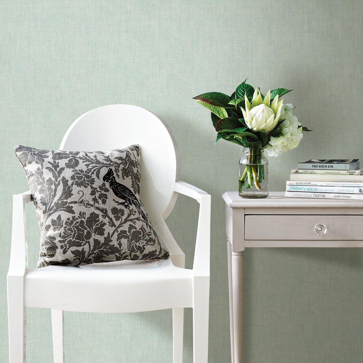 Chesapeake 3117-12393 Temecula Turquoise Texture Wallpaper