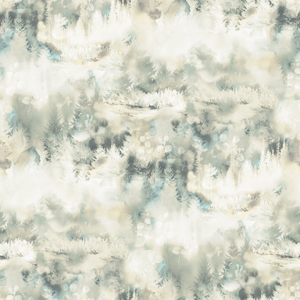 Chesapeake 3118-12612 Tamarack Beige Forest Wallpaper