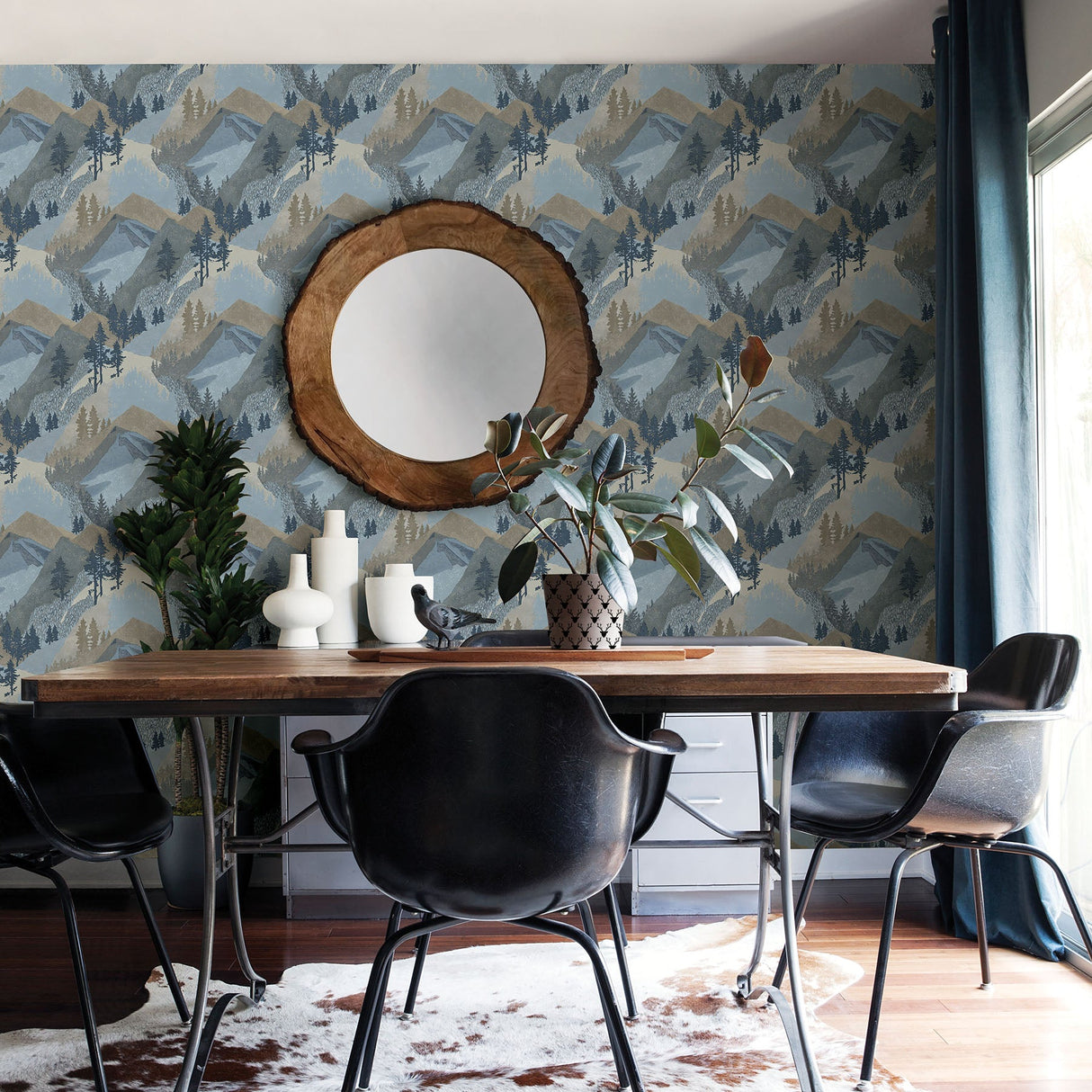 Chesapeake 3118-12631 Range Blue Mountains Wallpaper