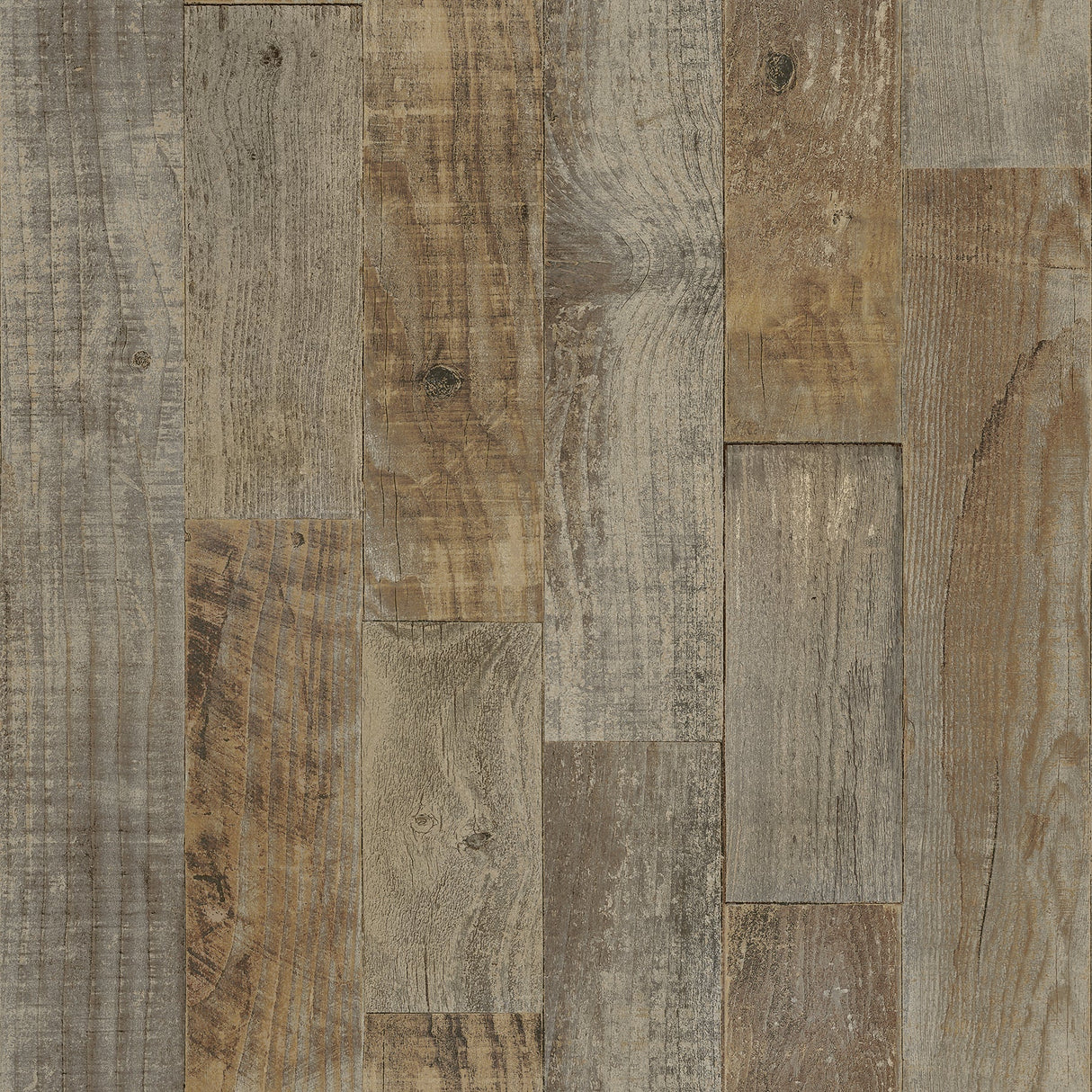 Chesapeake 3118-12693 Chebacco Brown Wooden Planks Wallpaper