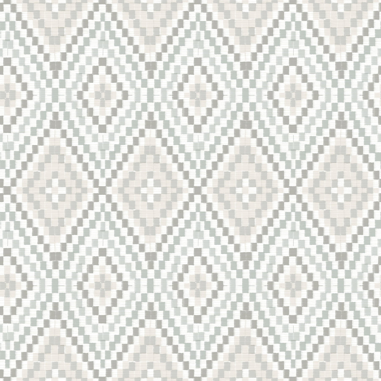 Chesapeake 3118-12712 Ganado Grey Geometric Ikat Wallpaper