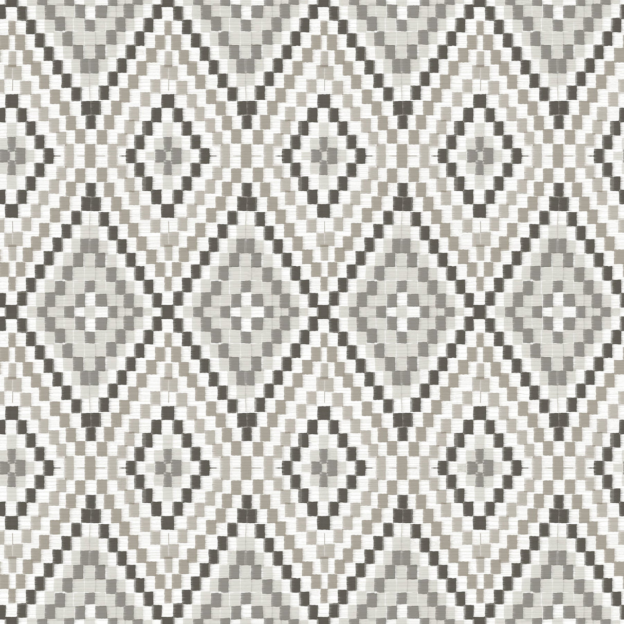 Chesapeake 3118-12714 Ganado Dark Brown Geometric Ikat Wallpaper