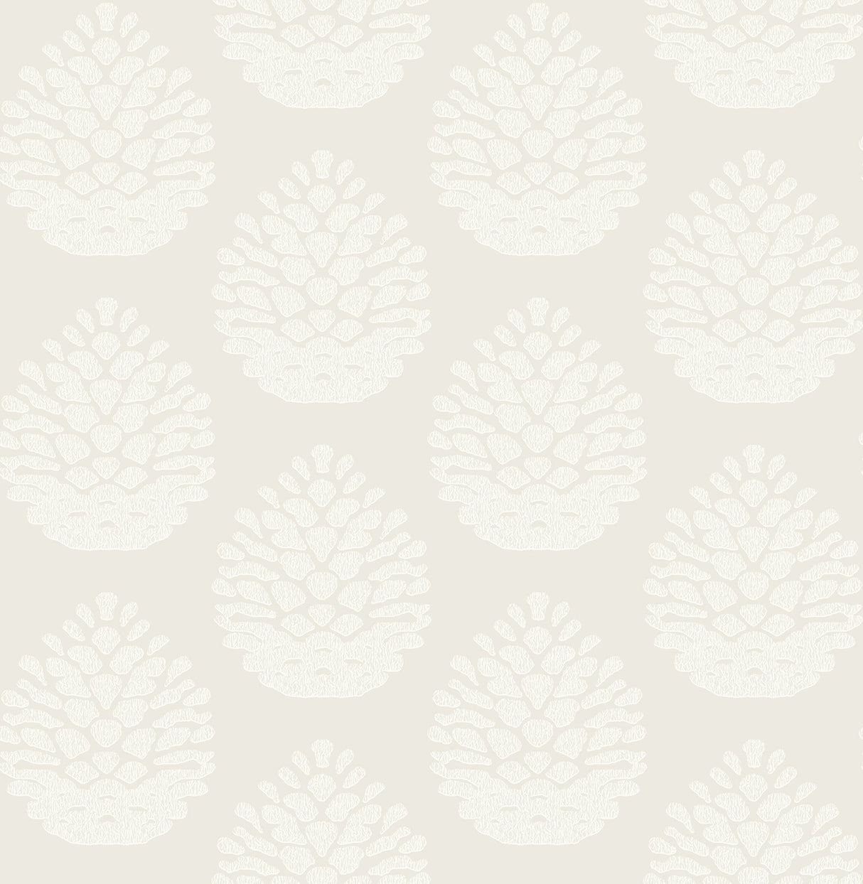 Chesapeake 3118-25090 Totem Eggshell Pinecone Wallpaper